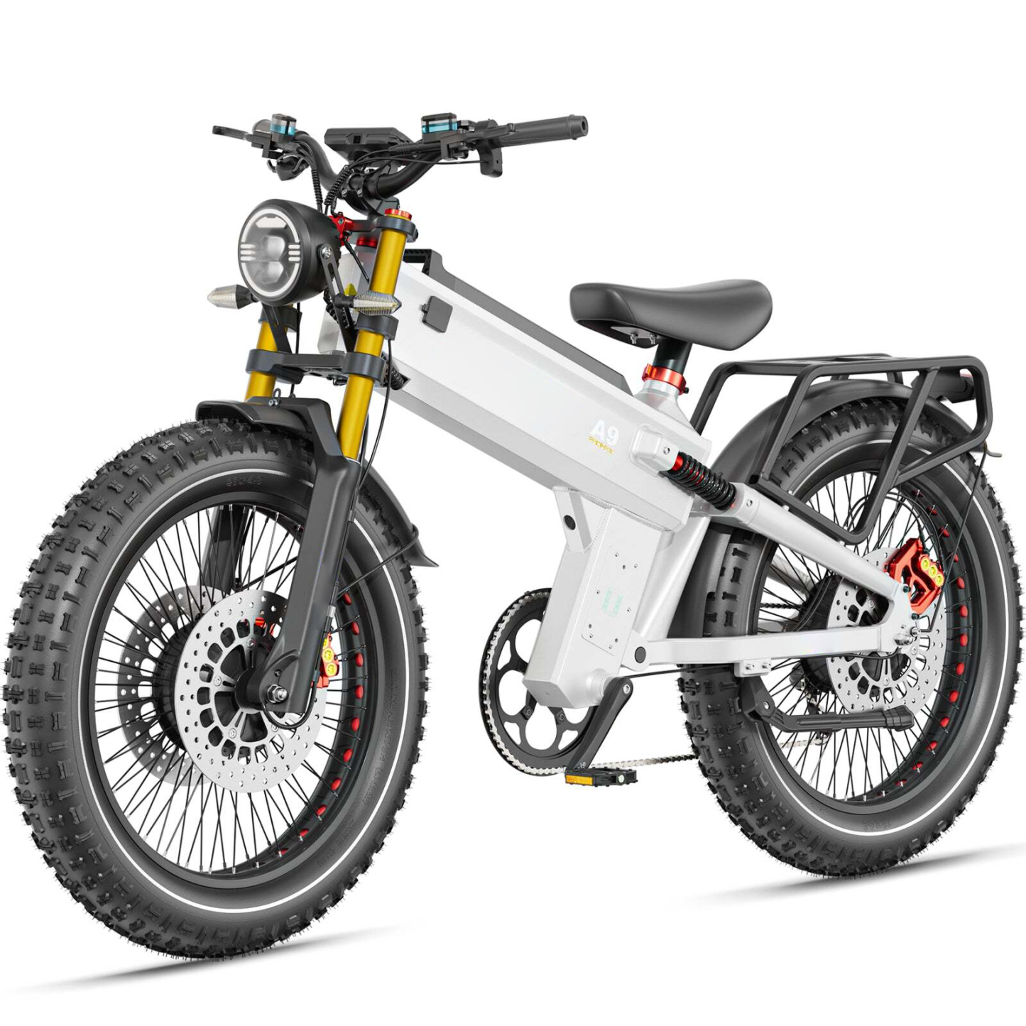 🔥Last Day Limited To 50 Units Only $49.88🔥A9 Pro Max Fat Tire Dual Motor Ebike