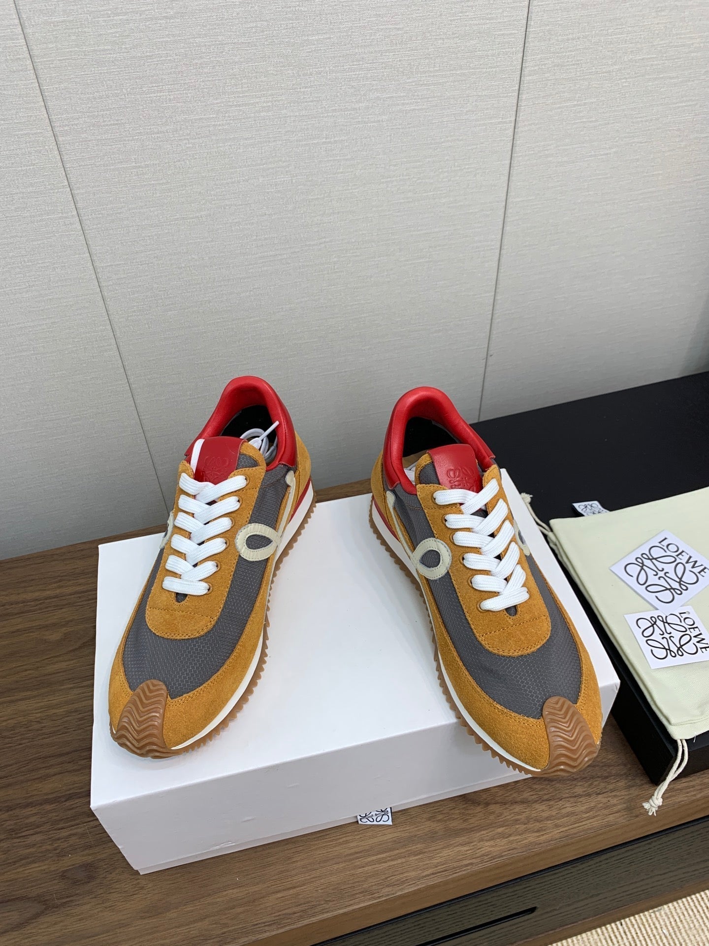 LW FLOW RUNNER SNEAKER BRONZE-ANCHOR SUEDE、mysite、Cacoeks