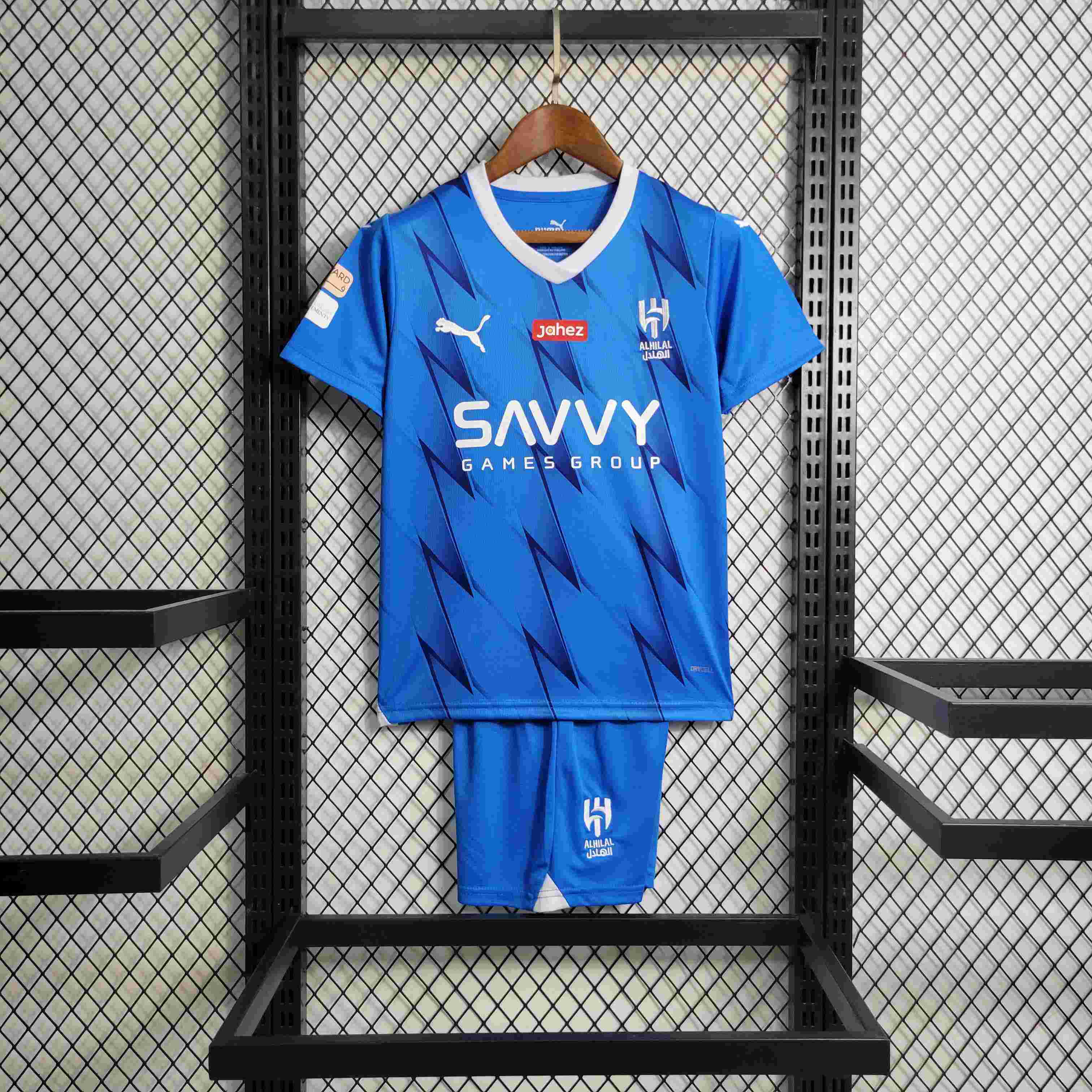 23/24 Al-Hilal Saudi Home Football Shirt Kids Size Suit-mysite Custom Football Kit- Nextkits