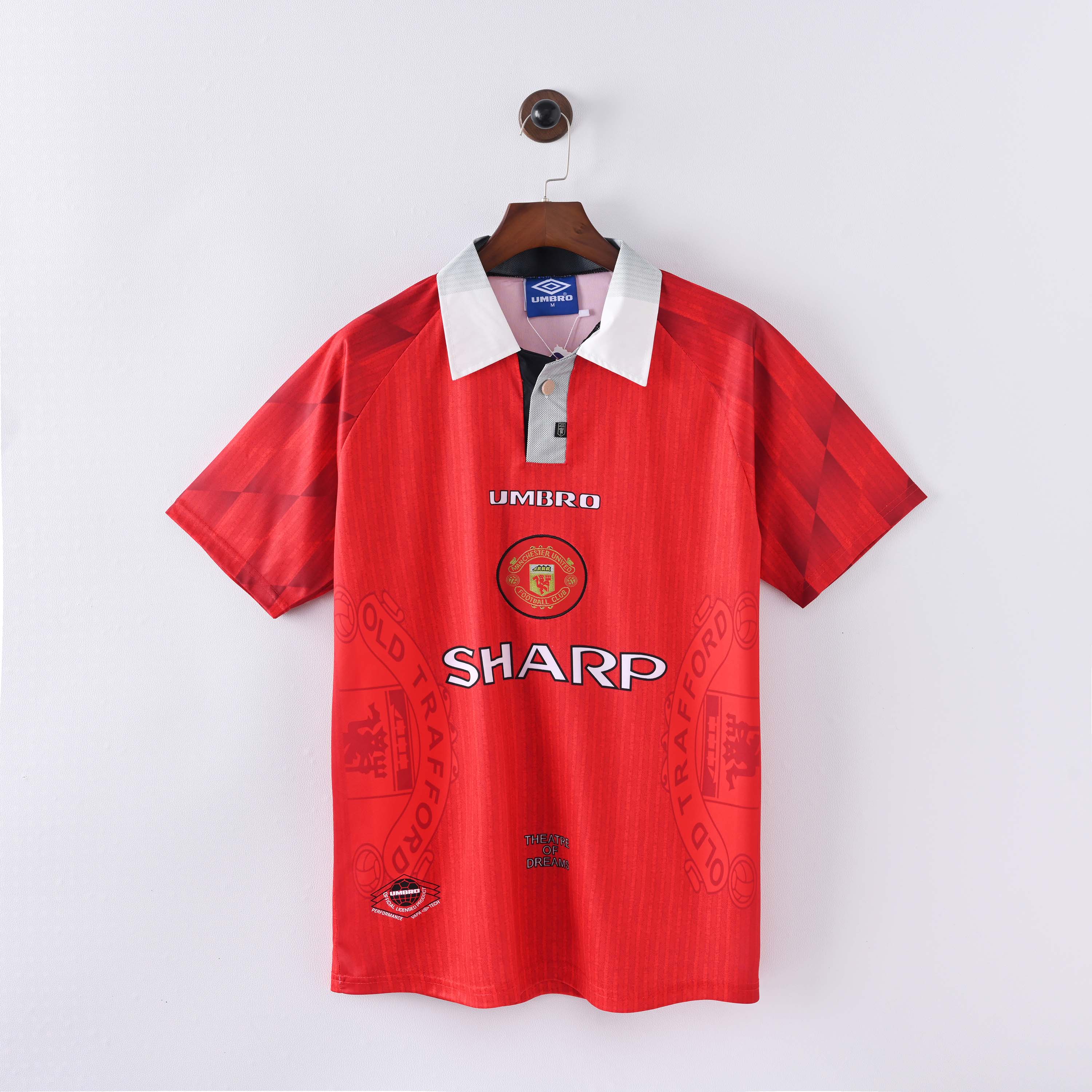 1996/1997 Retro Manchester United Home Football Shirt 1:1 Thai Quality:football jersey mysite: unitedjerseyfootball 邓江浪:football