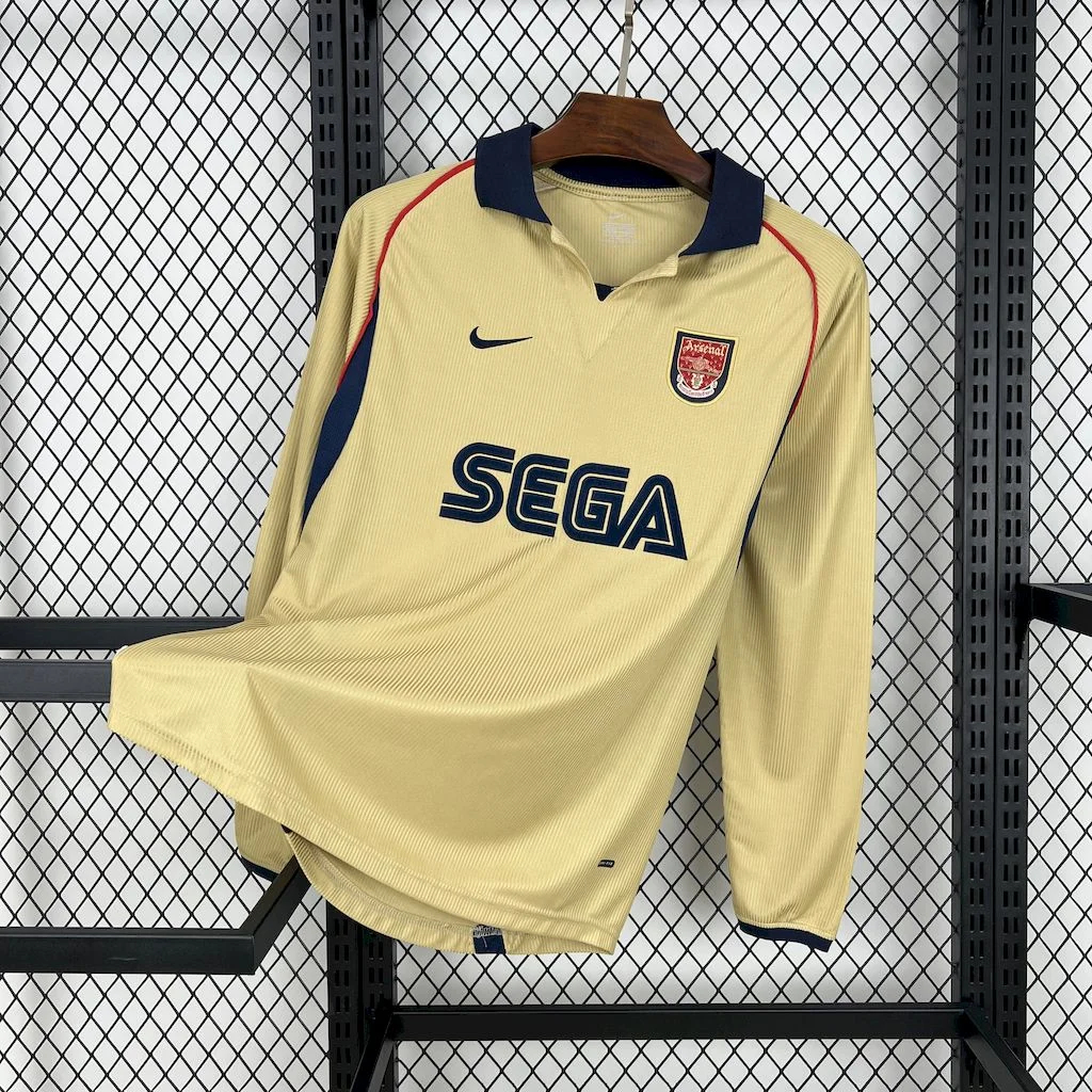 GlobeJersey-Retro Arsenal 2001-02 Away Long Sleeves Jersey