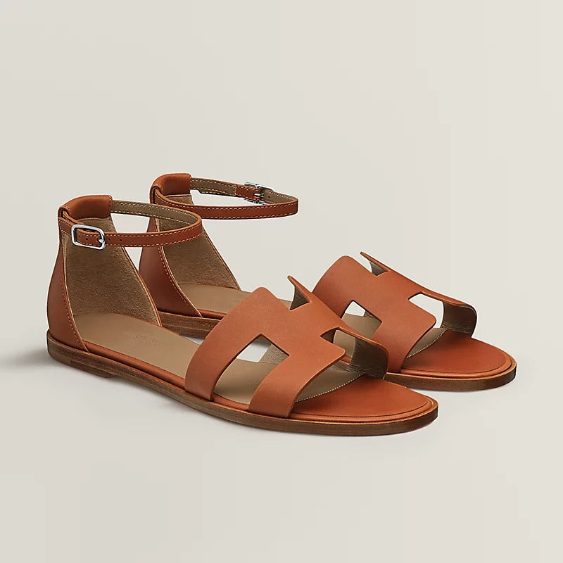 SANTORINI SANDAL CARAMEL CALFSKIN、mysite、Cacoeks