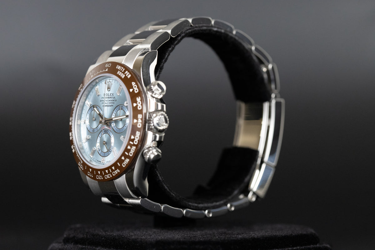 劳力士<br>116506 Daytona 白金陶瓷长方形钻石表盘