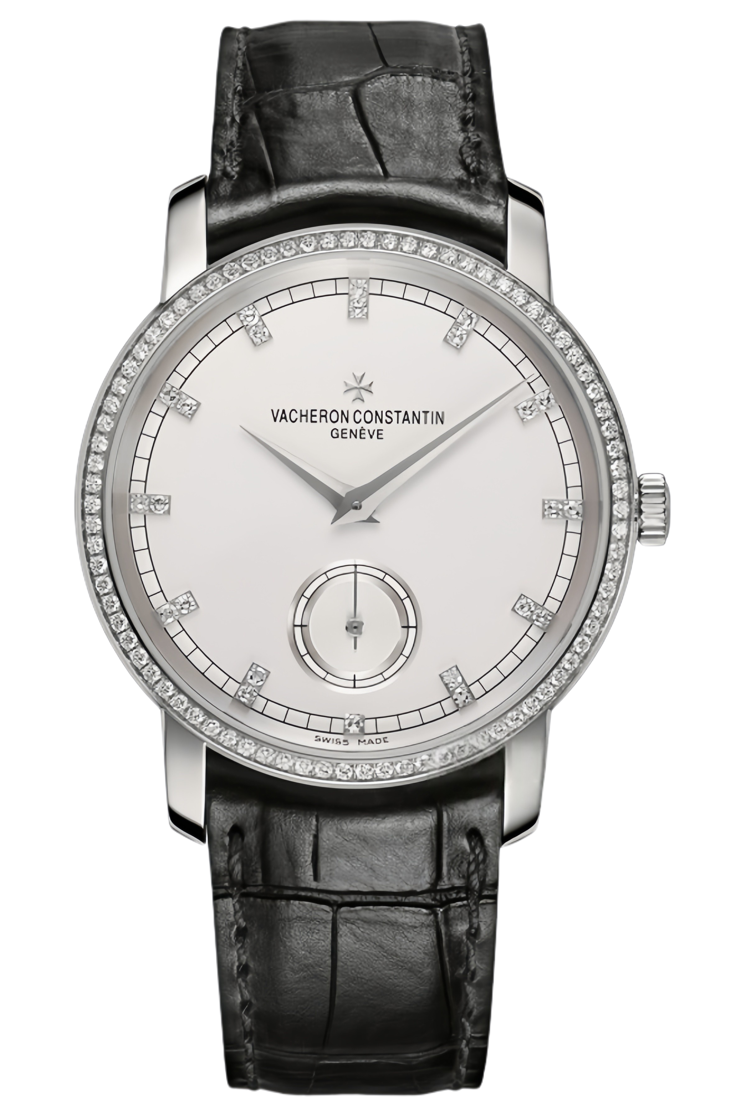 Vacheron Constantin Patrimony Ref. 82572/000G-9605 Super Clone Watch – White Gold Case Diamond Bezel White Dial Replica