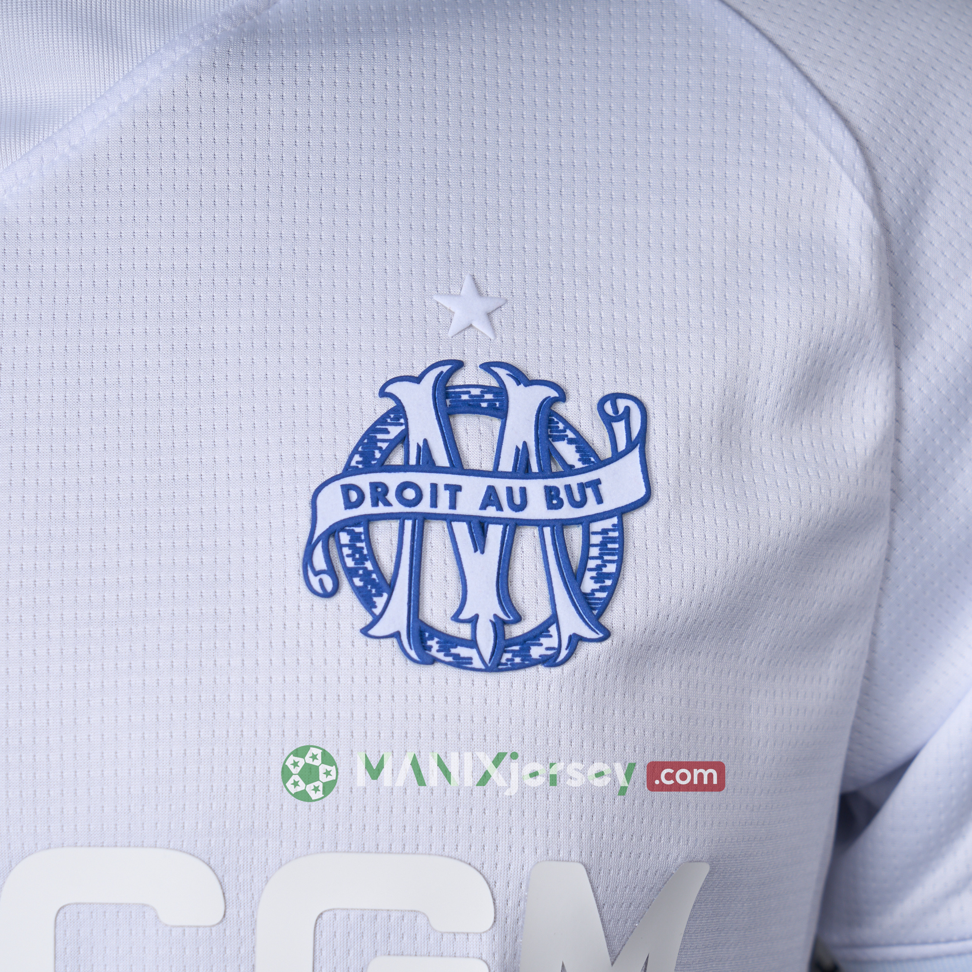 ManixJersey.com | Marseille 24-25 125th Anniversary White Jersey - Player Version -Customize Name, Number and Patch | Worldwide Shipping