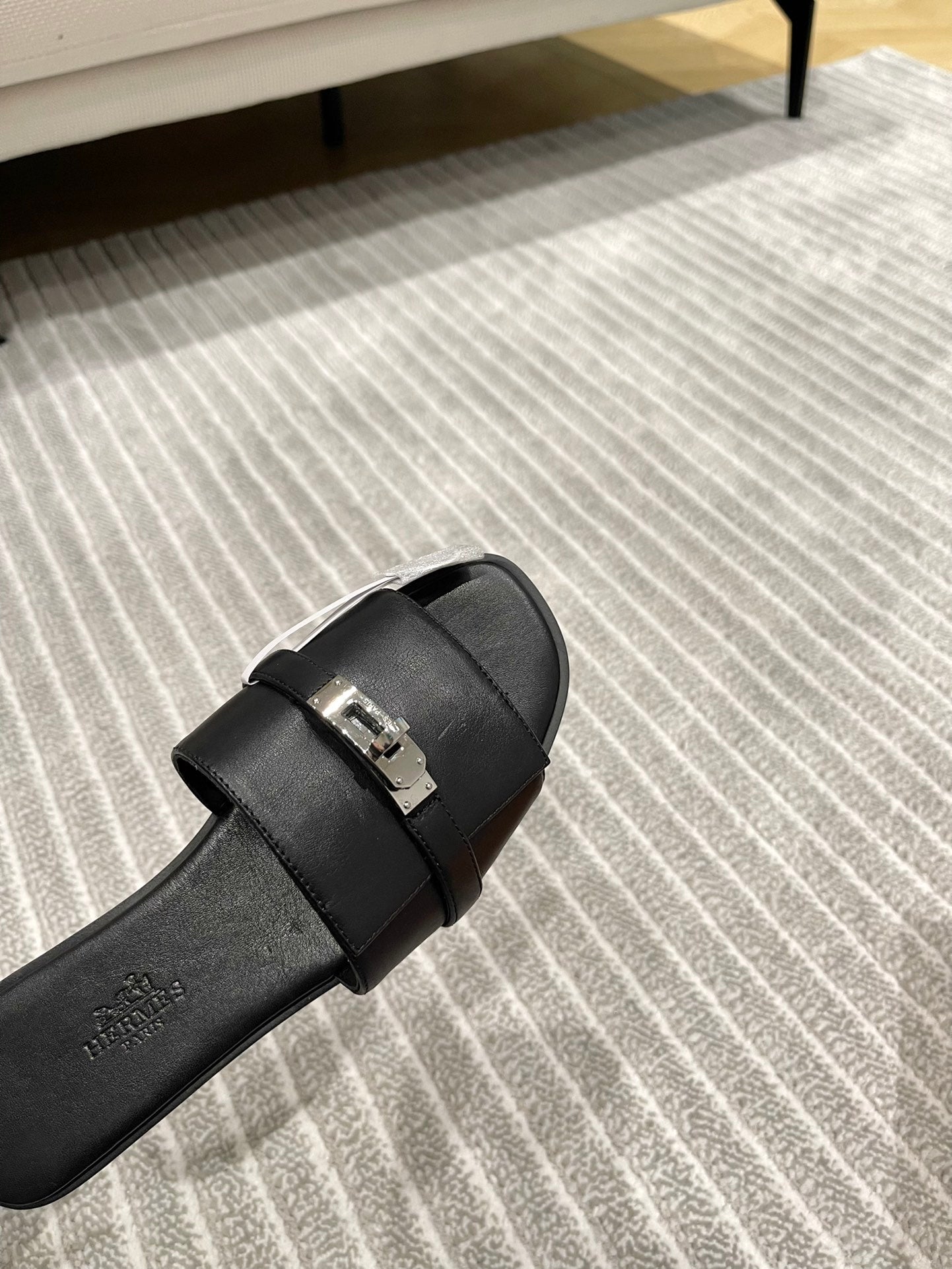 GABRIEL SANDAL BLACK CALFSKIN、mysite、Cacoeks