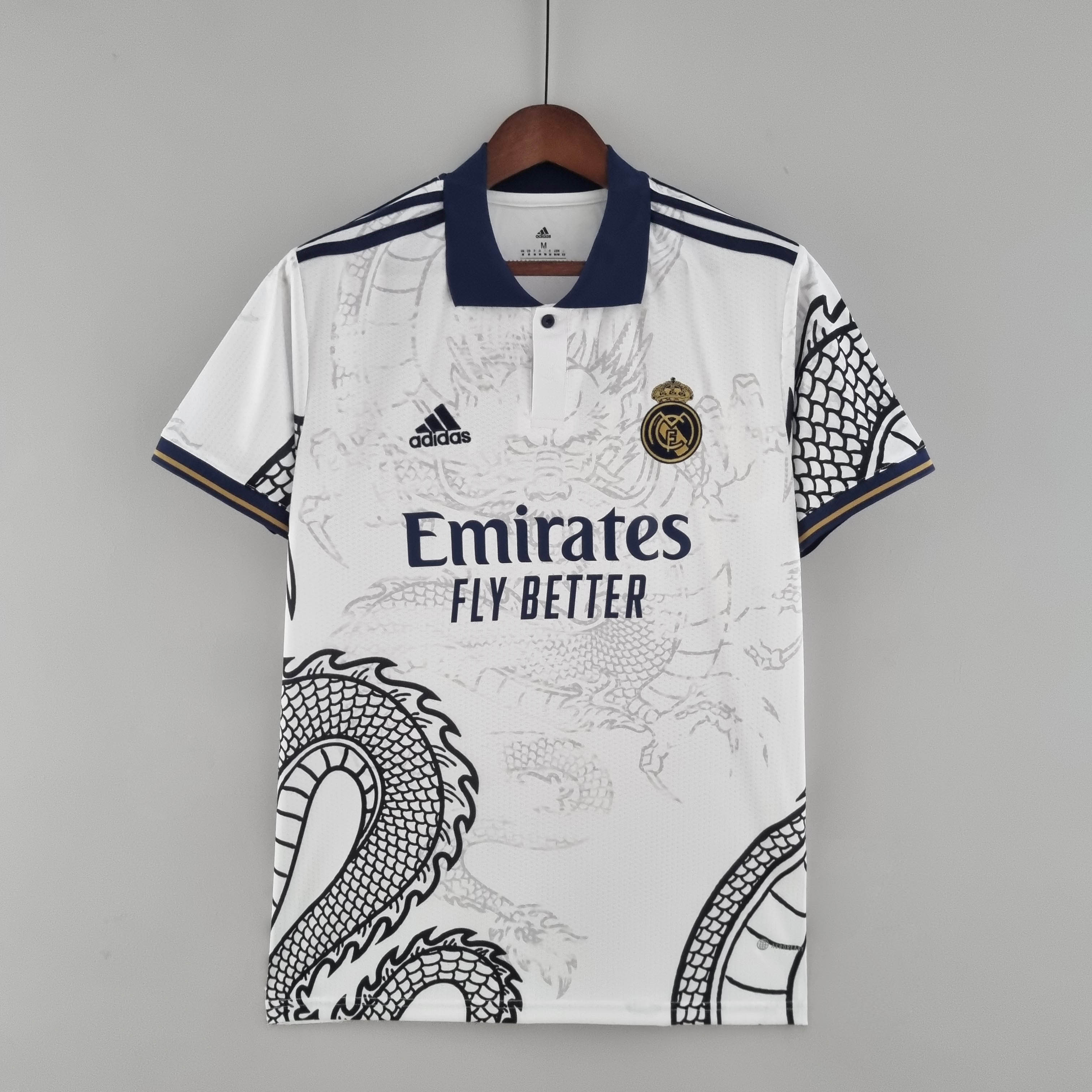 2022/2023 Real Madrid Chinese Dragon Football Shirt White:football jersey mysite: unitedjerseyfootball 邓江浪:football