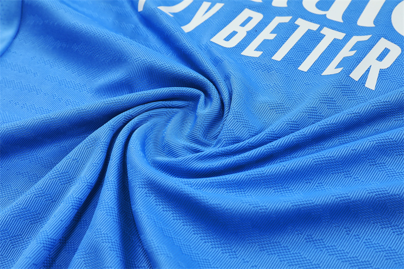 2025/2026 Real Madrid Half-Pull Training Suit Blue Football Shirt 1:1 Thai Quality Set:football jersey mysite: unitedjerseyfootball 邓江浪:football