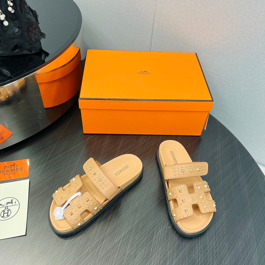 CHYPRE SANDAL LIGHT ORANGE CALFSKIN SPECIAL、mysite、Cacoeks