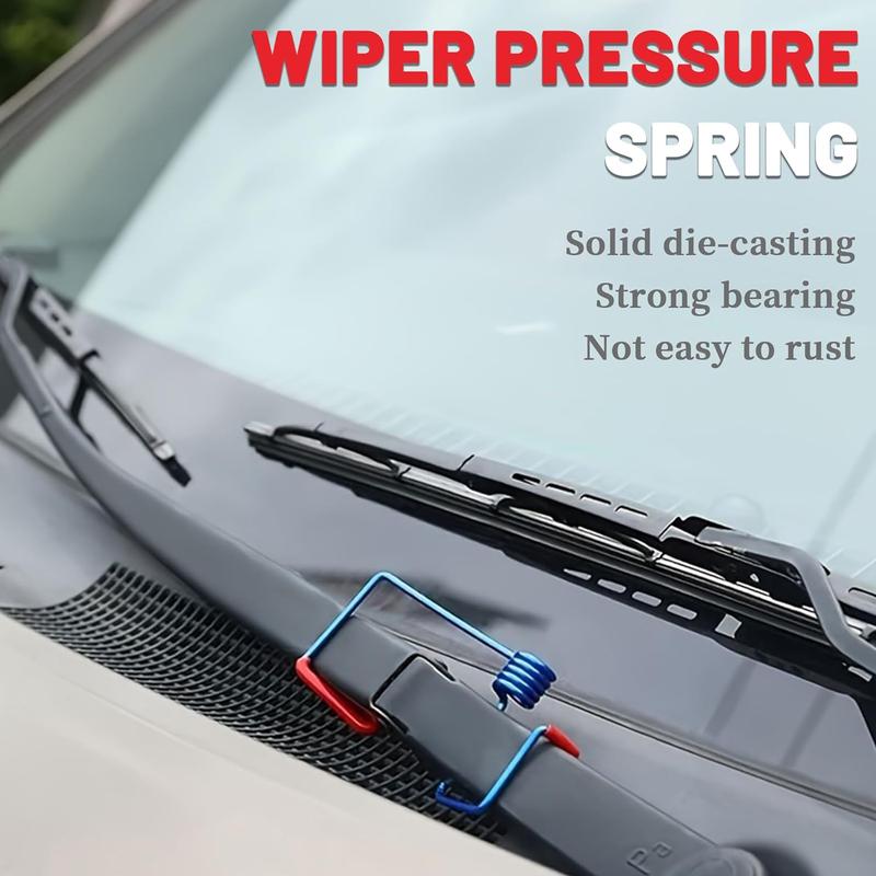 Product Introduction of Windshield Wiper Arm Pressure Spring Booster - 2 Pack Practical Assistive Spring Wiper Arms, Enhance Wiper Performance, Easy Install, Improved Visibility in Rain/Snow (2 Packs) 0