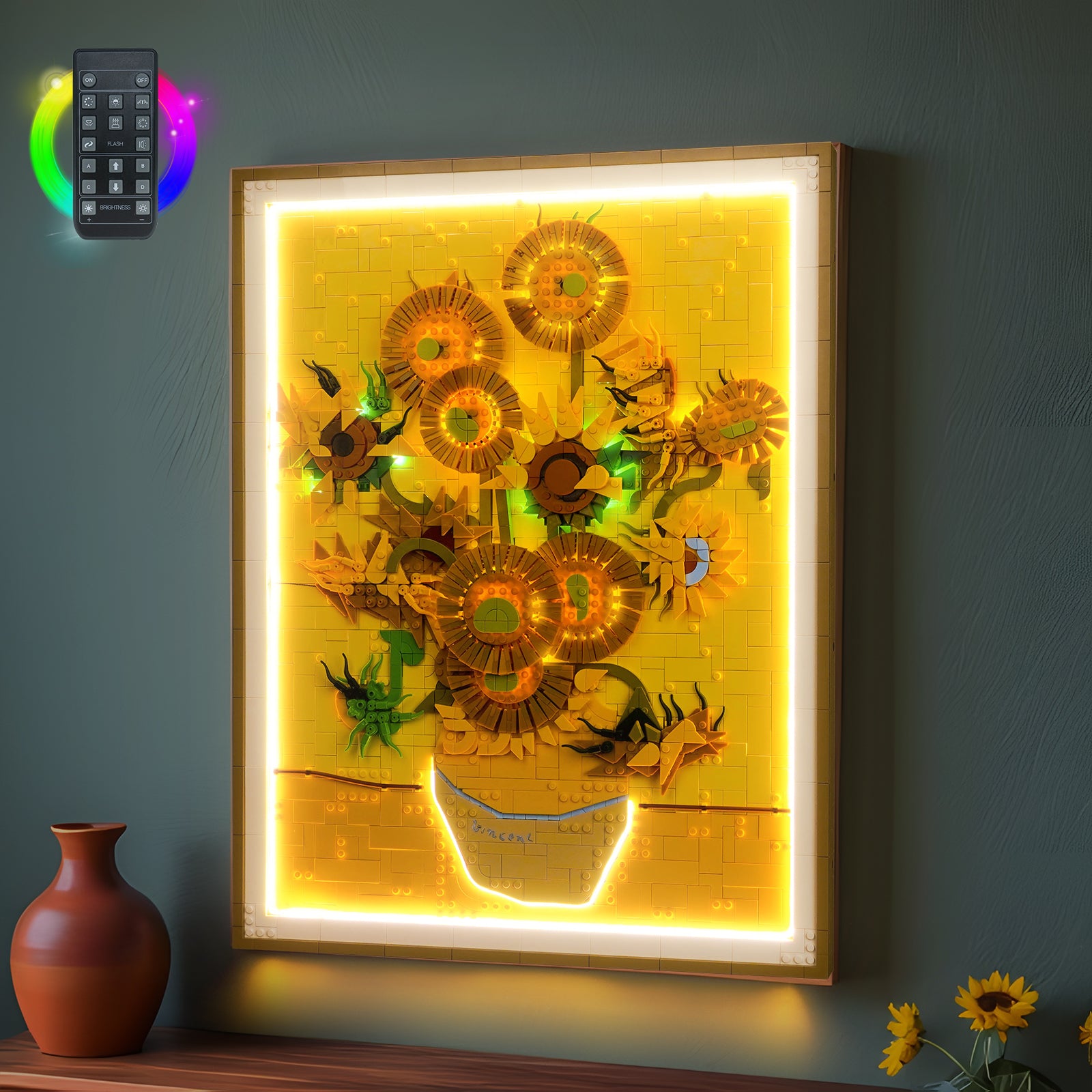 BrickBling Light Kit for LEGO Art Vincent van Gogh - Sunflowers 31215