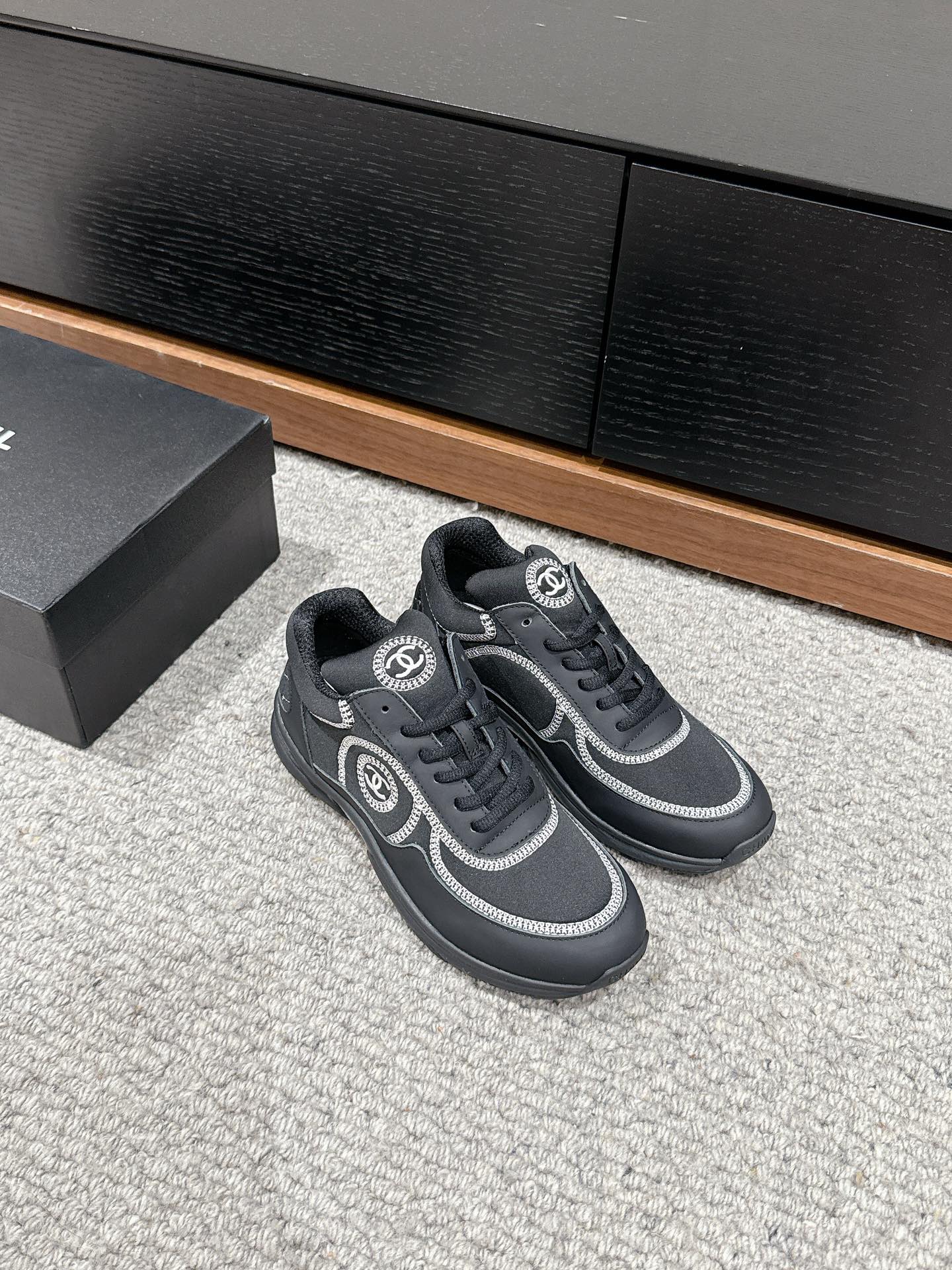 CLASSIC TRAINER IN BLACK FABRIC、mysite、Cacoeks