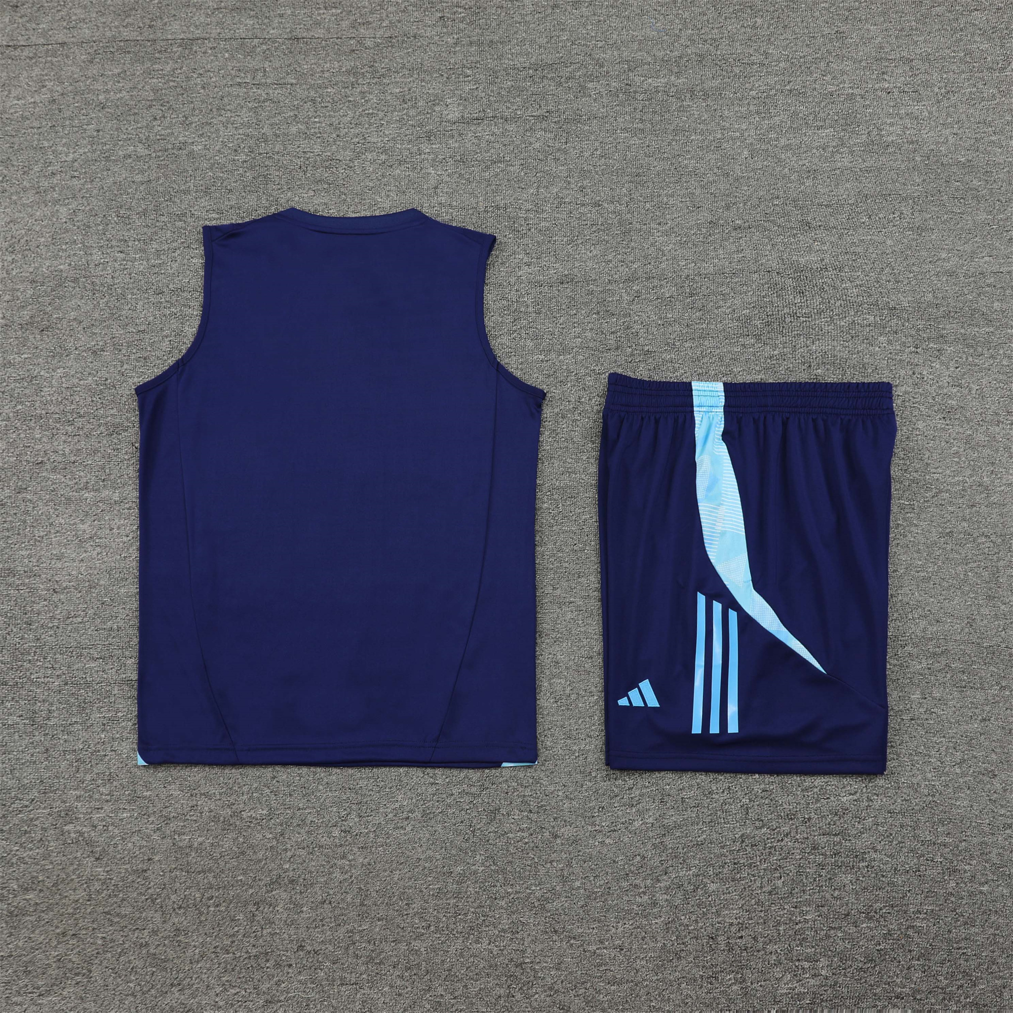 ManixJersey.com | Arsenal 24-25 Vest Training Set - Blue -Customize Name, Number and Patch | Worldwide Shipping