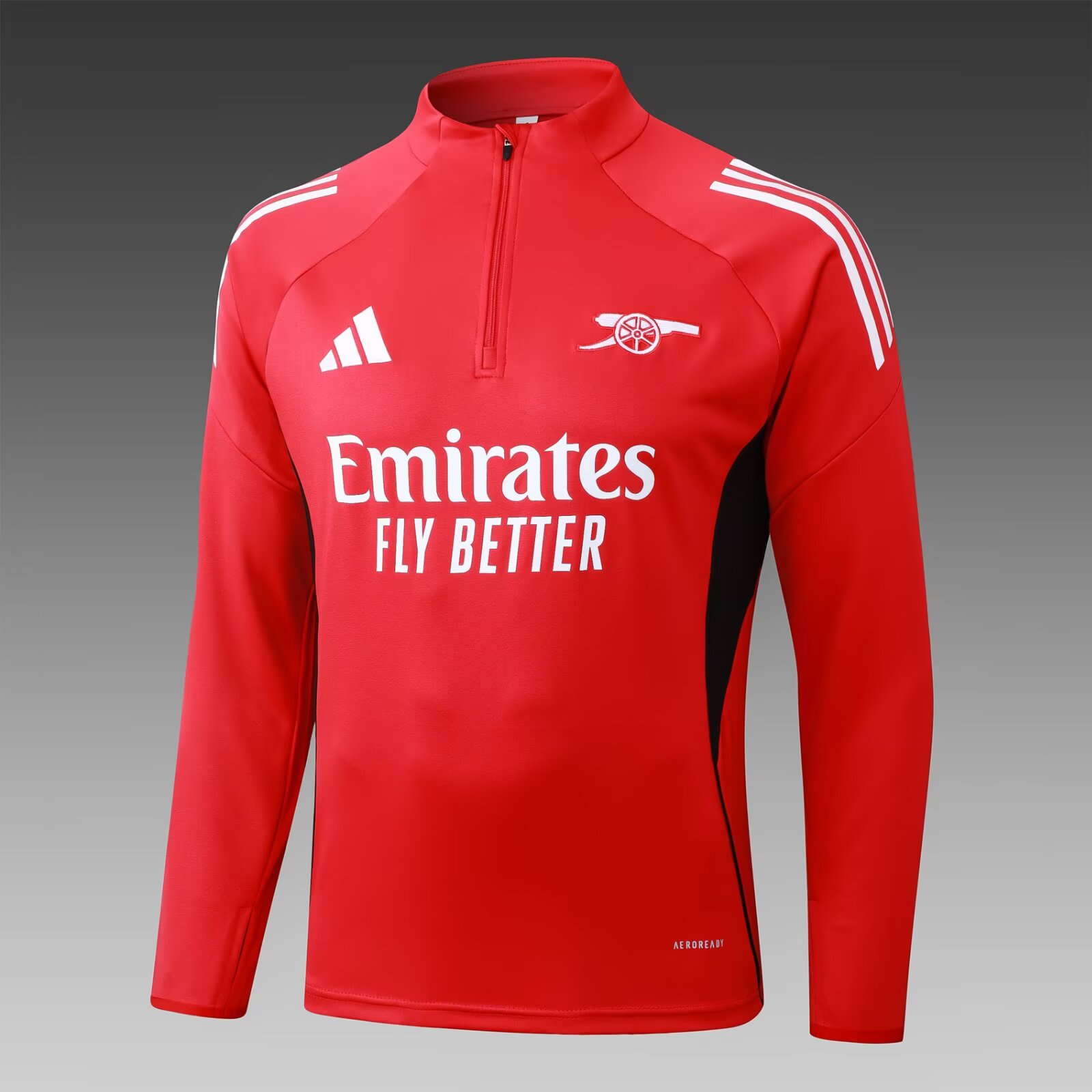 2025/2026 Arsenal Half-Pull Training Suit Red Football Shirt 1:1 Thai Quality Set:football jersey mysite: unitedjerseyfootball 邓江浪:football