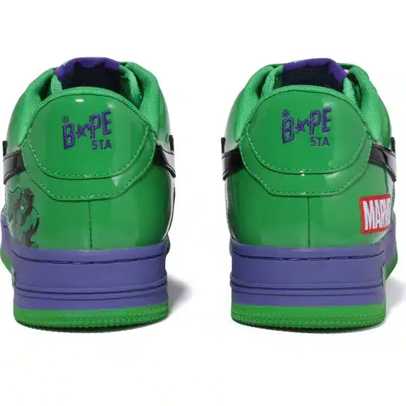 BAPESTA x MARVEL Hulk Low Sneakers、mysite、Cacoeks