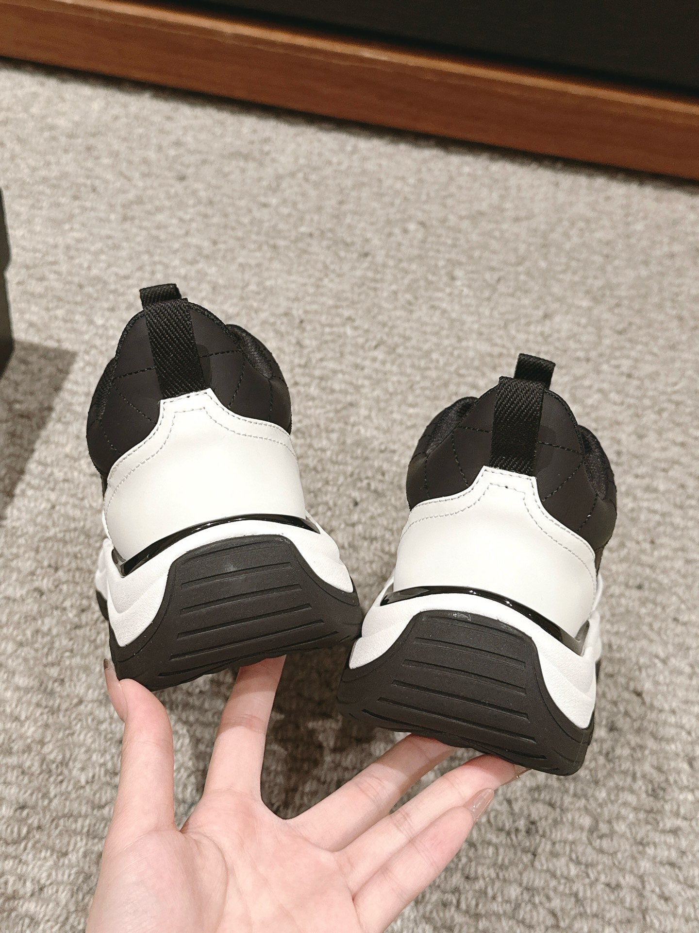 CC CLASSIC SNEAKER IN BLACK MIX WHITE LAMBSKIN、mysite、Cacoeks