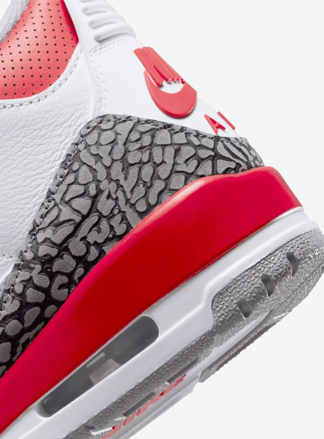 Air Jordan 3 Retro Fire Red (2022)、JORDAN、Cacoeks