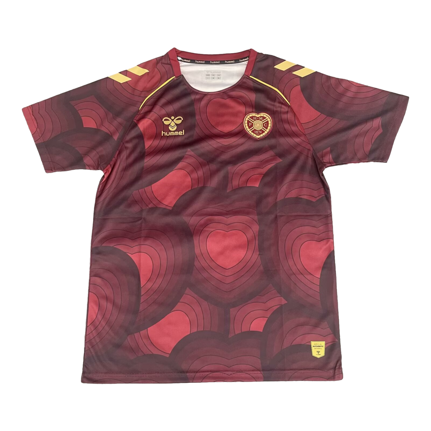 foot-Hearts Heart of Midlothian 25-26 Red Pre-Match Training Jersey - Fans Version