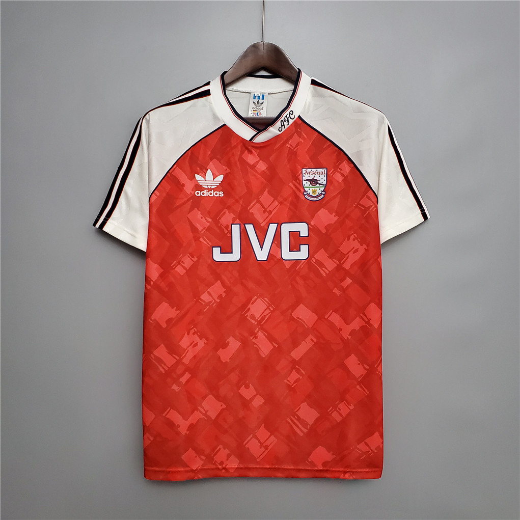 ManixJersey.com | Retro Arsenal 90-92 Home Stadium Jersey -Customize Name, Number and Patch | Worldwide Shipping