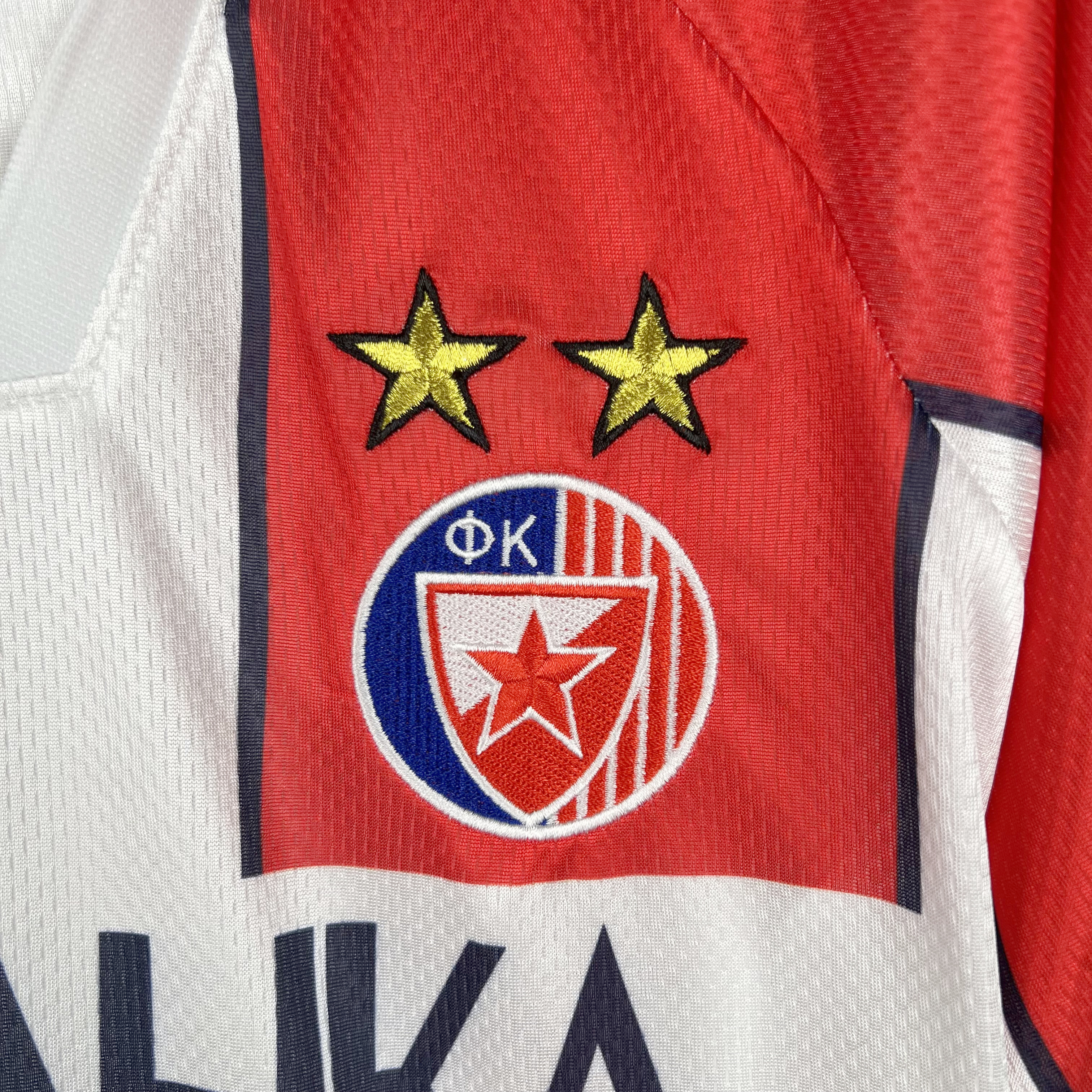 ManixJersey.com | Retro Red Star FC 1995-97 Home Stadium Jersey -Customize Name, Number and Patch | Worldwide Shipping