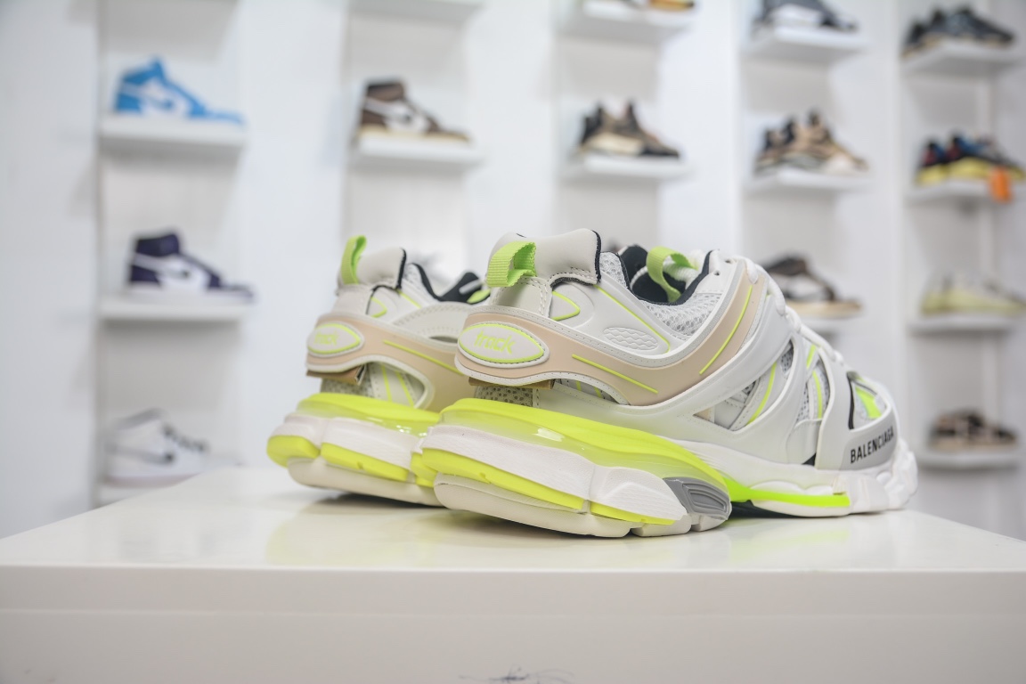 Balenciaga Track Worn Out In White Fluo Yellow (Women’s)、mysite、Cacoeks
