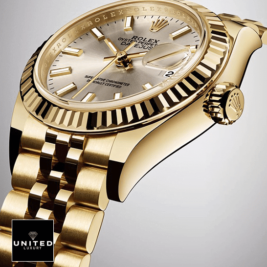Rolex Datejust 279178 Yellow Gold Jubilee Bracelet Replica