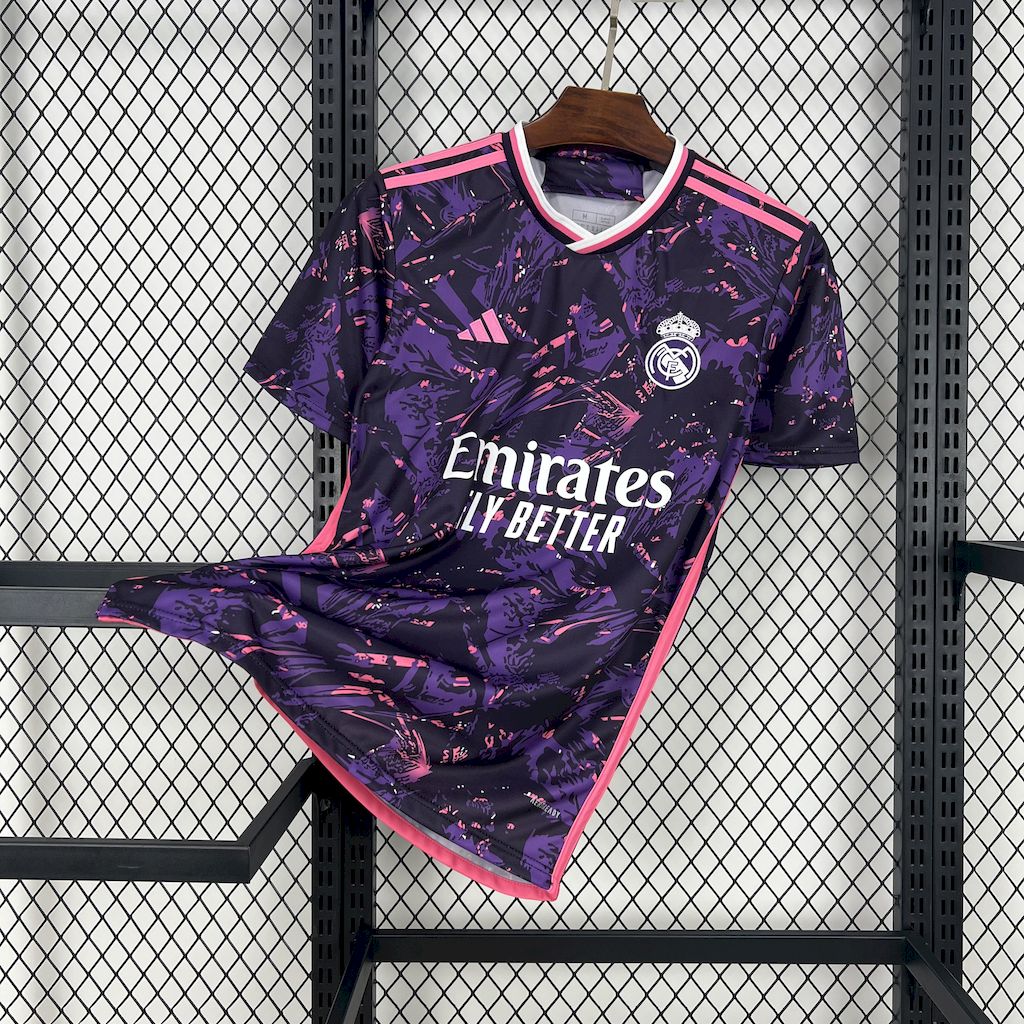 JerseysGala.com | Real Madrid 24-25 Pink & Purple & Black Special Edition Jersey -Customize Name, Number and Patch | Worldwide Shipping