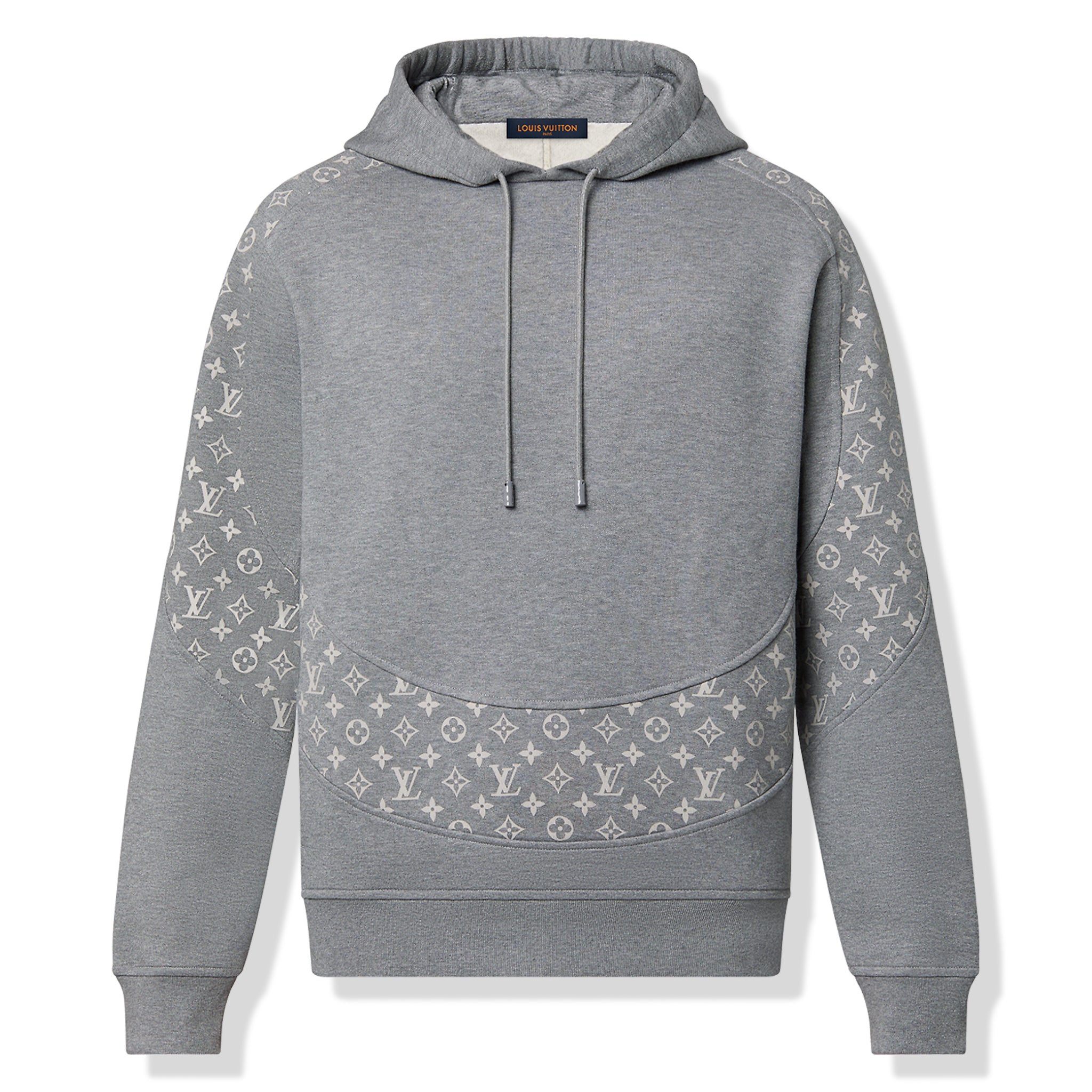 Louis Vuitton LV Monogram Circle Cut Grey Hoodie、mysite、Cacoeks
