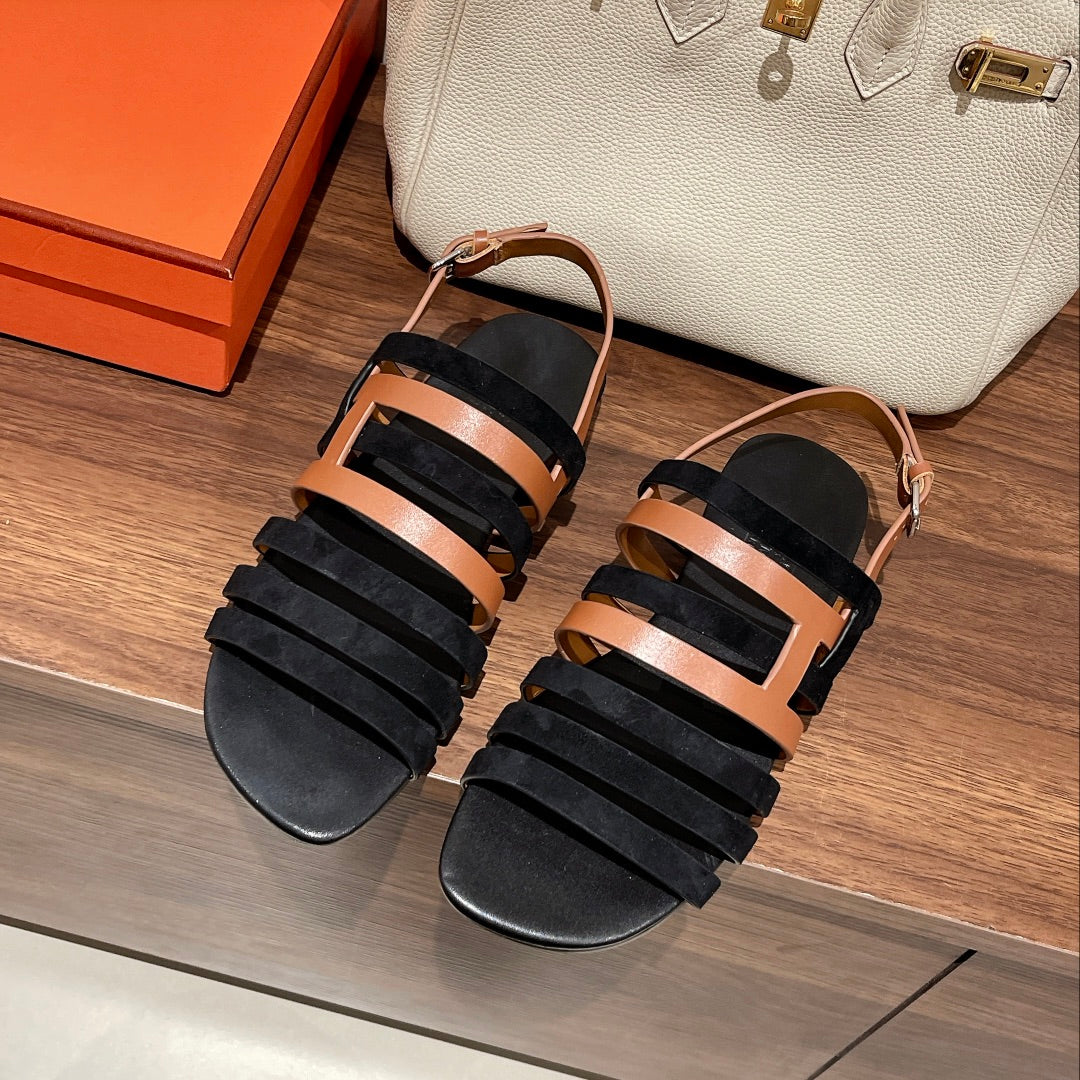 EPHESE SANDAL BLACK CALFSKIN、mysite、Cacoeks