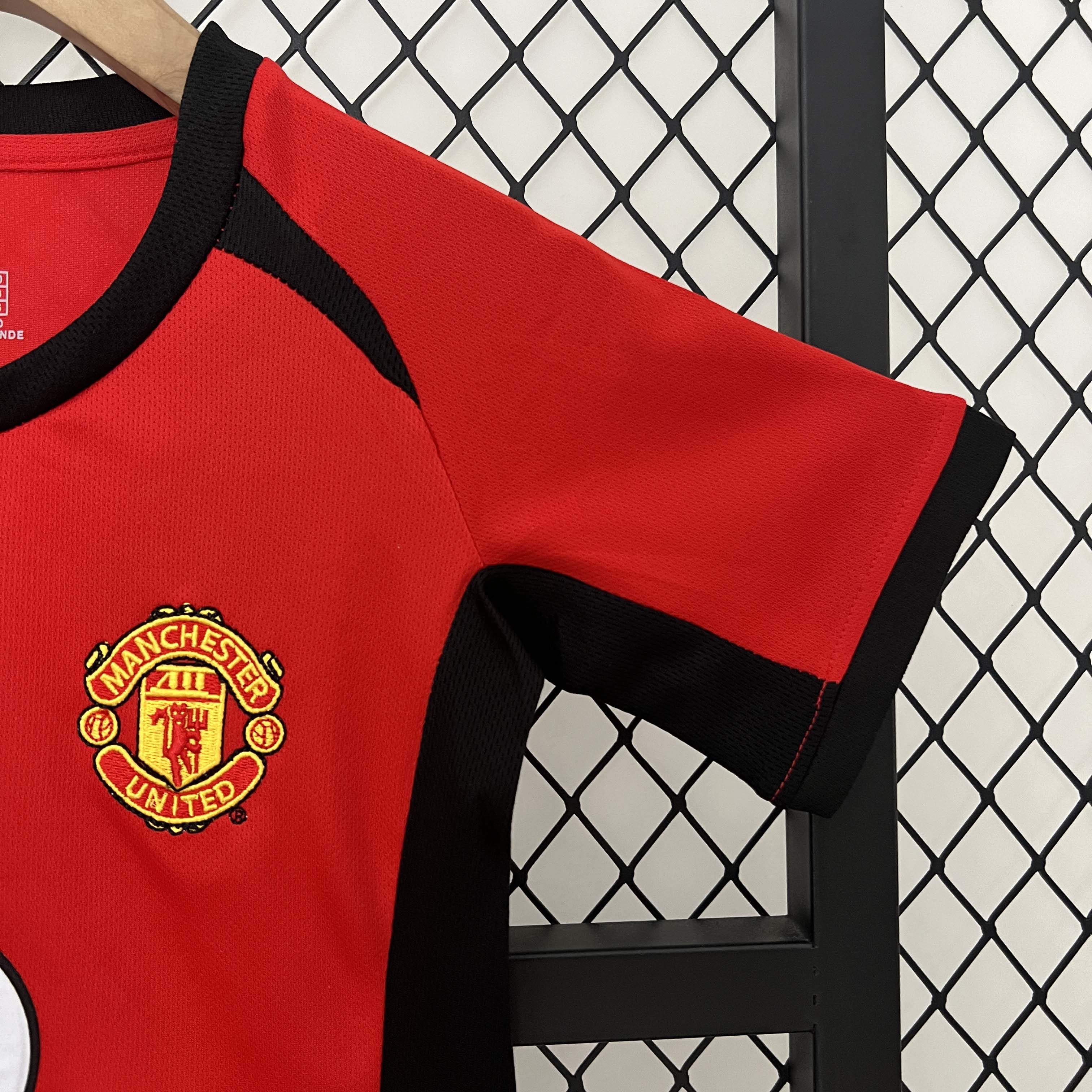 2002/2004 Retro Manchester United Home Football Shirt 1:1 Thai Quality Kids Size:football jersey mysite: unitedjerseyfootball 邓江浪:football