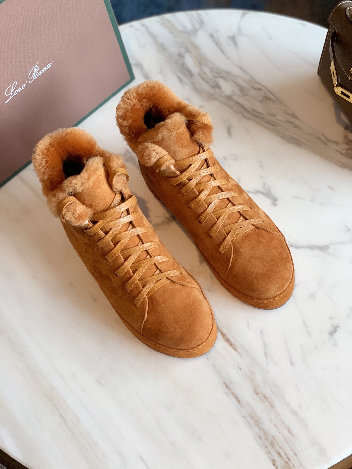 LP WINTER NUAGES HIGH SNEAKERS CARAMEL LAMBSKIN、mysite、Cacoeks