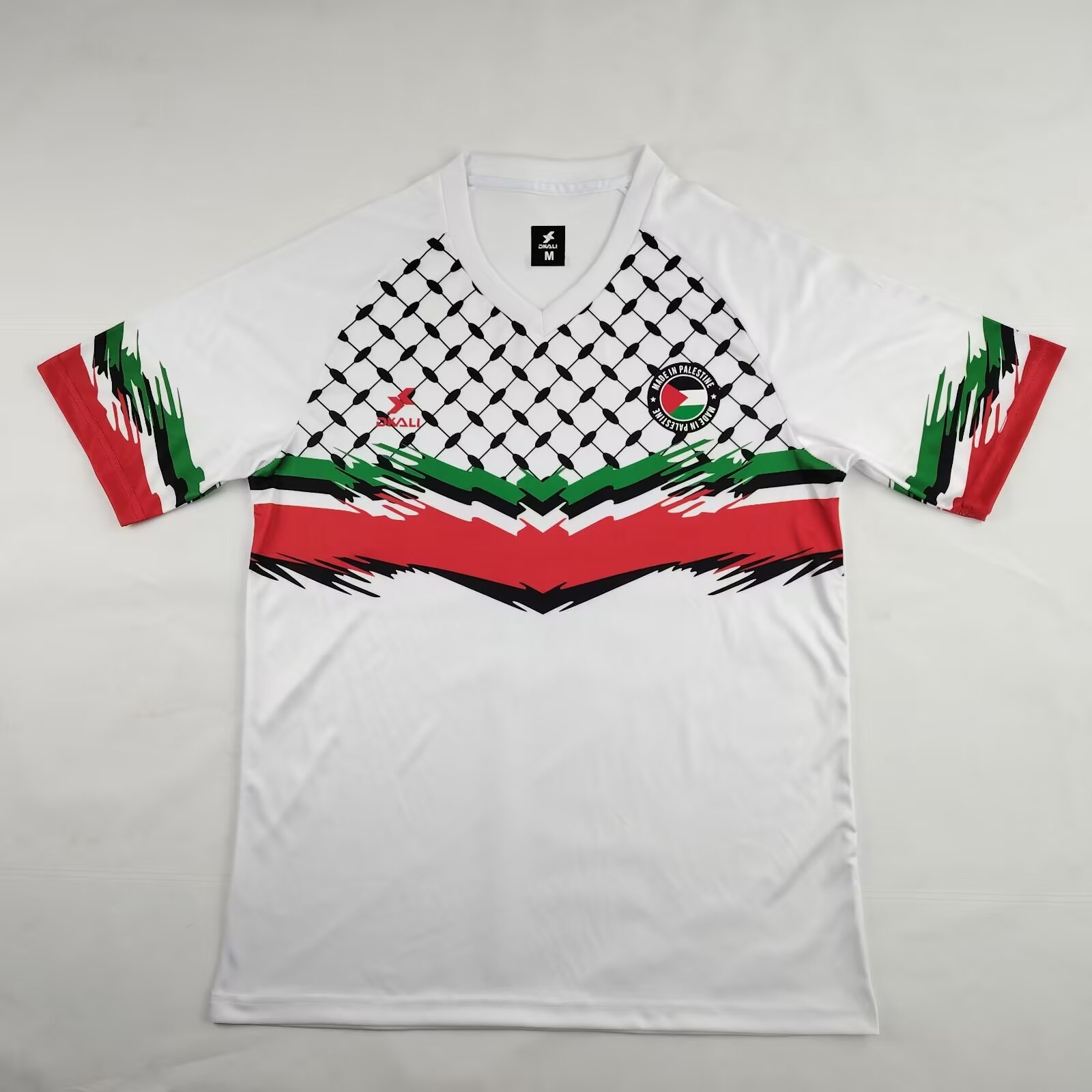 Higojerseys-FC Palestina 24-25 White Barbed Wire Jersey - Fans Version