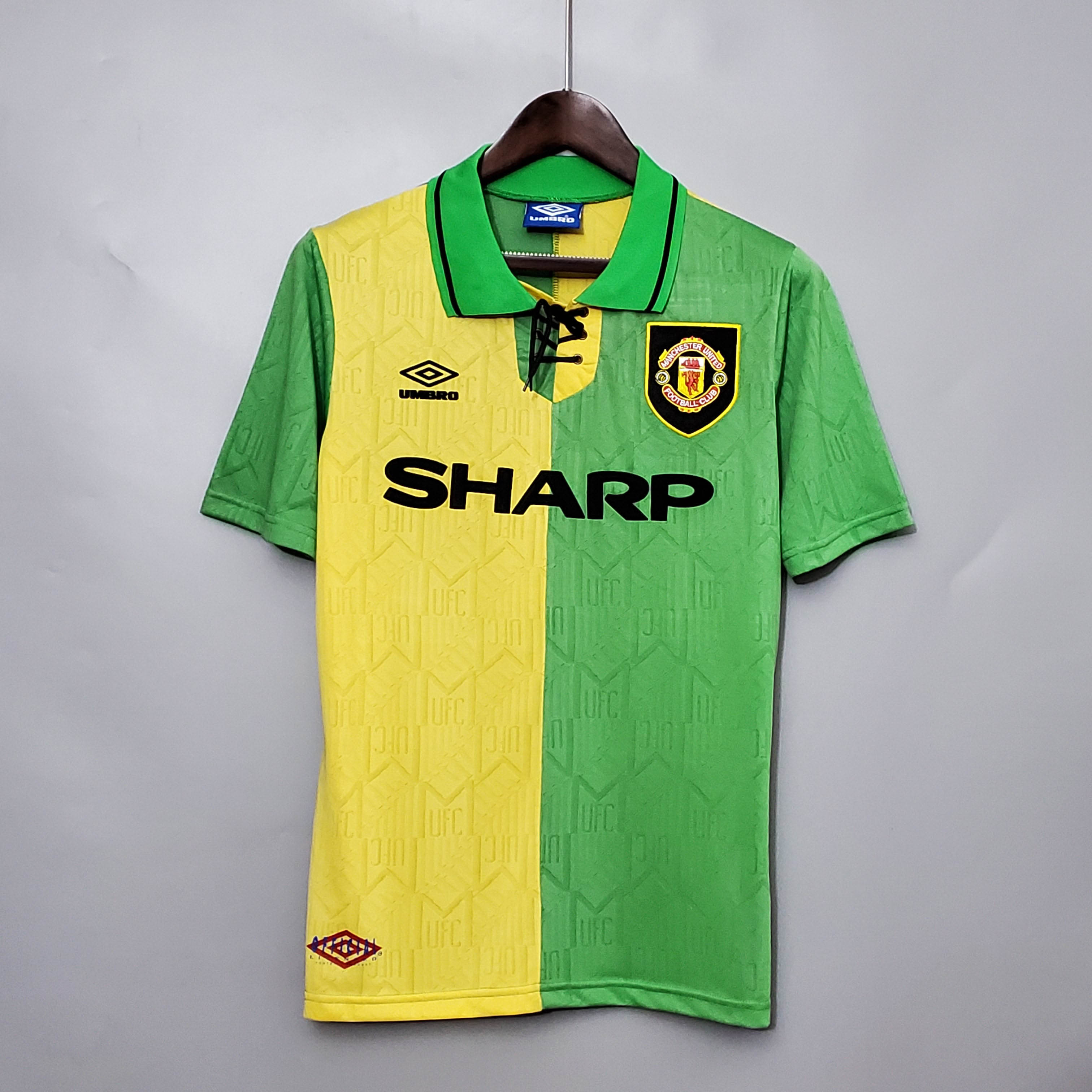 1992/1994 Retro Manchester United Third Away Football Shirt 1:1 Thai Quality:football jersey mysite: unitedjerseyfootball 邓江浪:football
