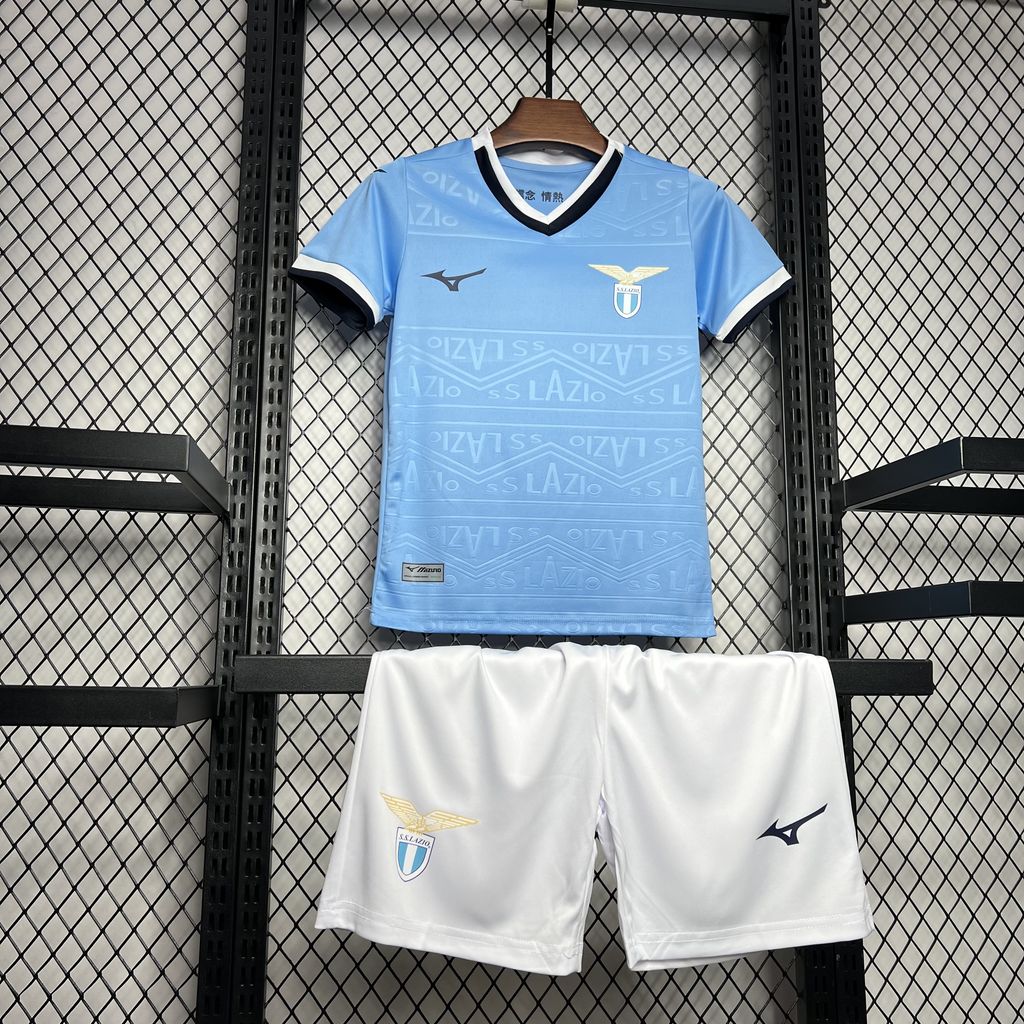 ManixJersey.com | Lazio 24-25 Home Stadium Kids Kit -Customize Name, Number and Patch | Worldwide Shipping