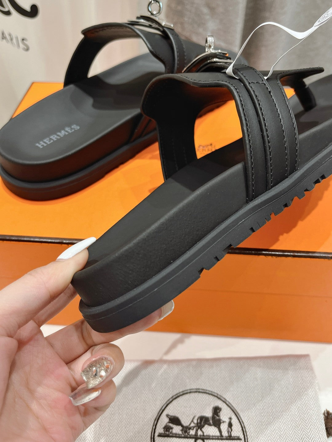 EMPIRE SANDAL BLACK CALFSKIN、mysite、Cacoeks