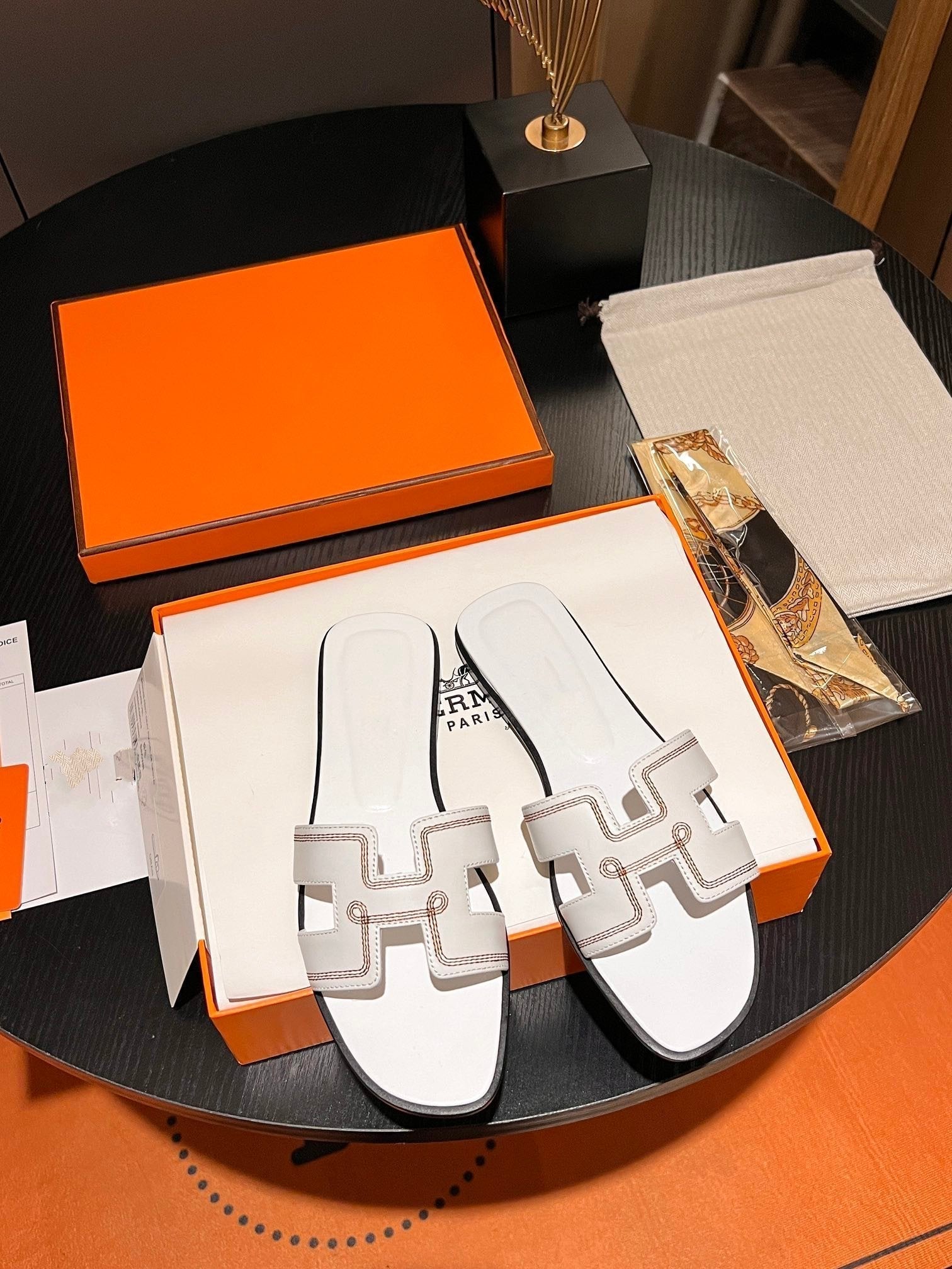 0RAN SANDAL Calfskin White、mysite、Cacoeks