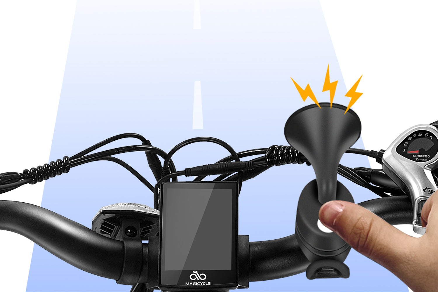 Electric Bike Horn 120dB Loud Sound Electronic Bicycle Bell、mySite、bearsvspackers