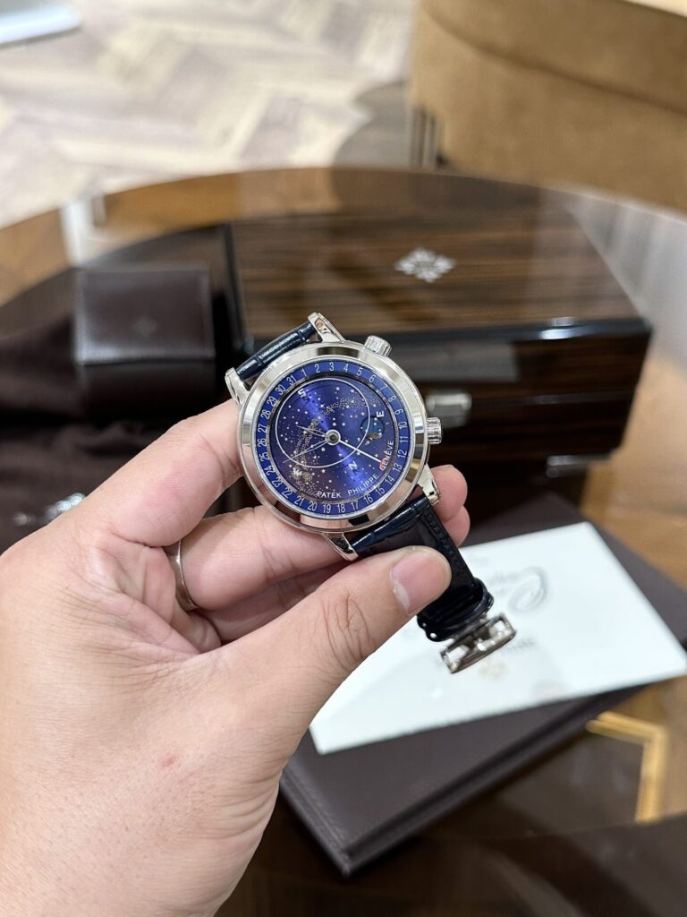 Đồng Hồ Patek Philippe Complications 6102 Replica 11 Màu Xanh Dương 44mm (1)