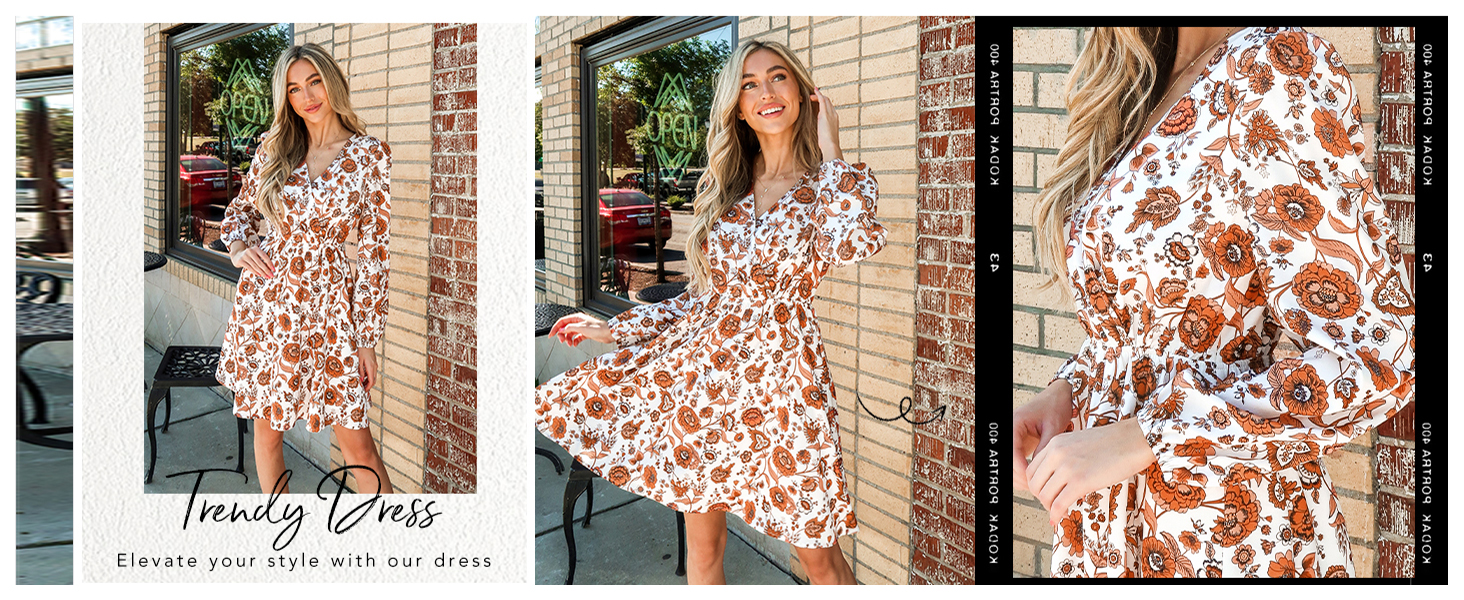 ditsy floral dress mini a line women dresses