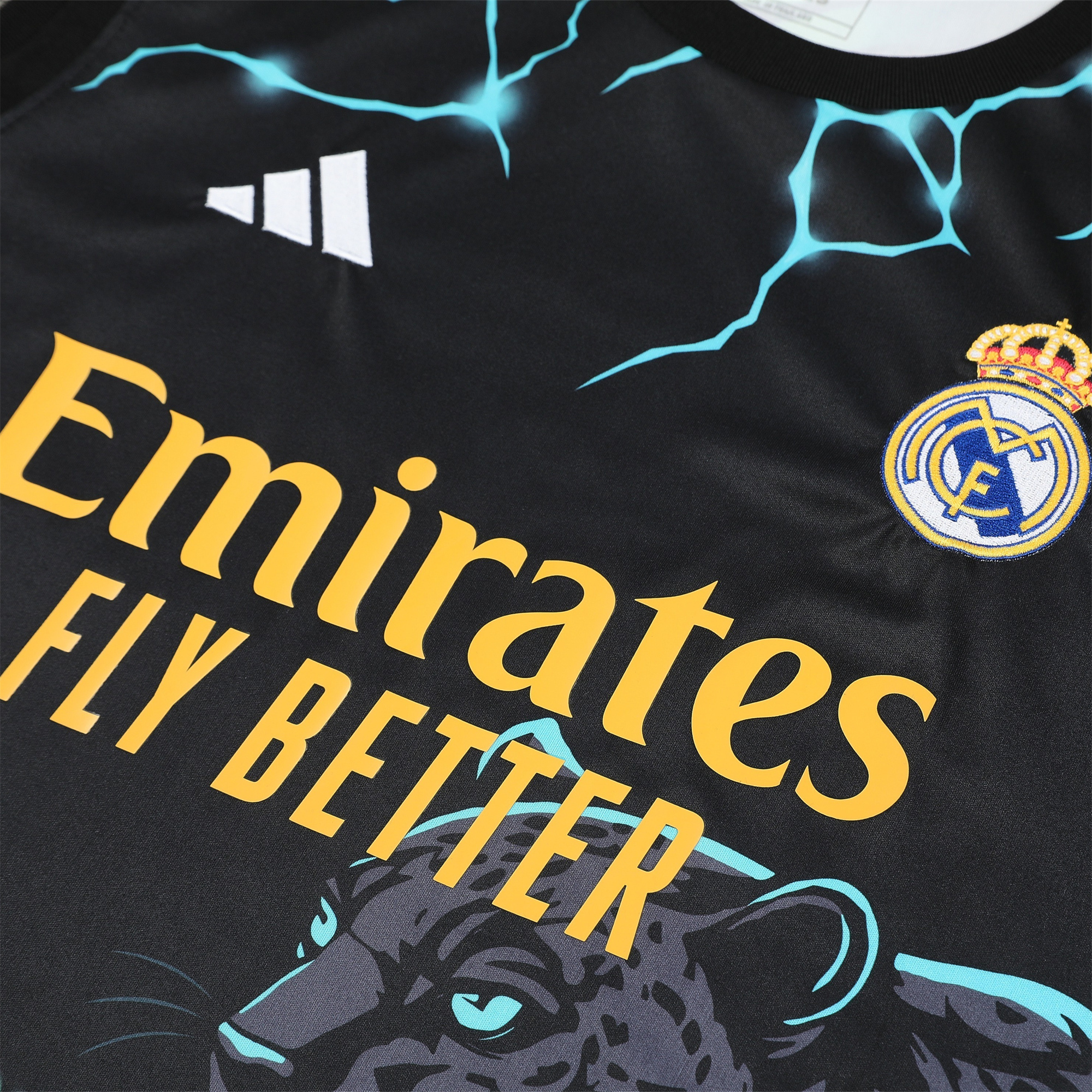 Higojerseys-Real Madrid 24-25 Vest Training Set - Green & Black Leopard