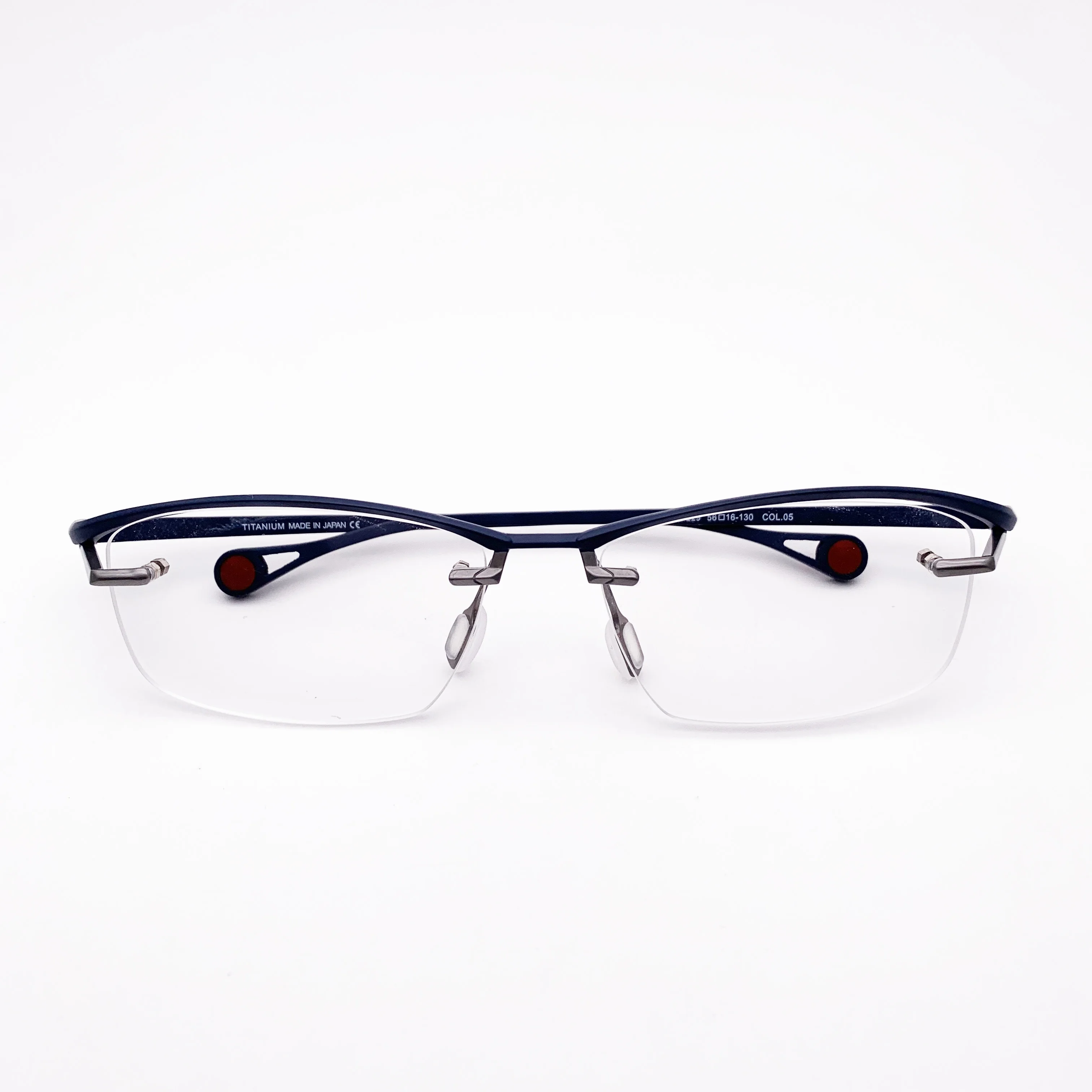 Belight Optical Japan Ken Okuyama Design Titanium Half Rimless Frame Men Prescription Semi Eyeglasses Retro Eyewear KO-229