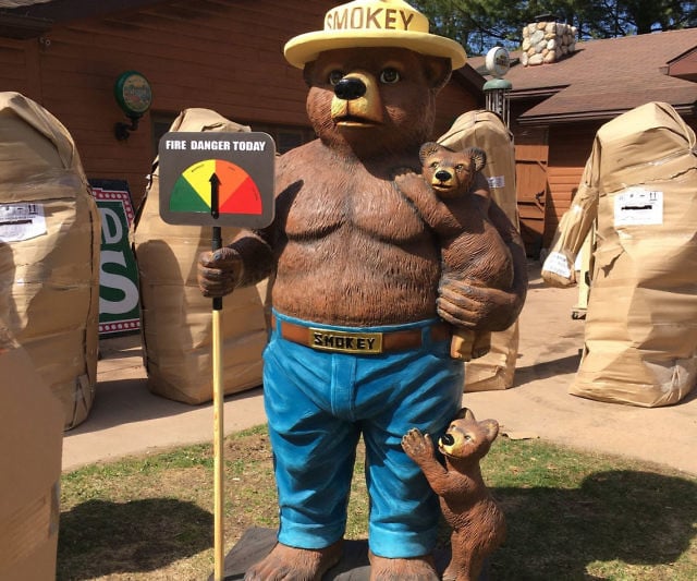 Smokey The Bear Statue