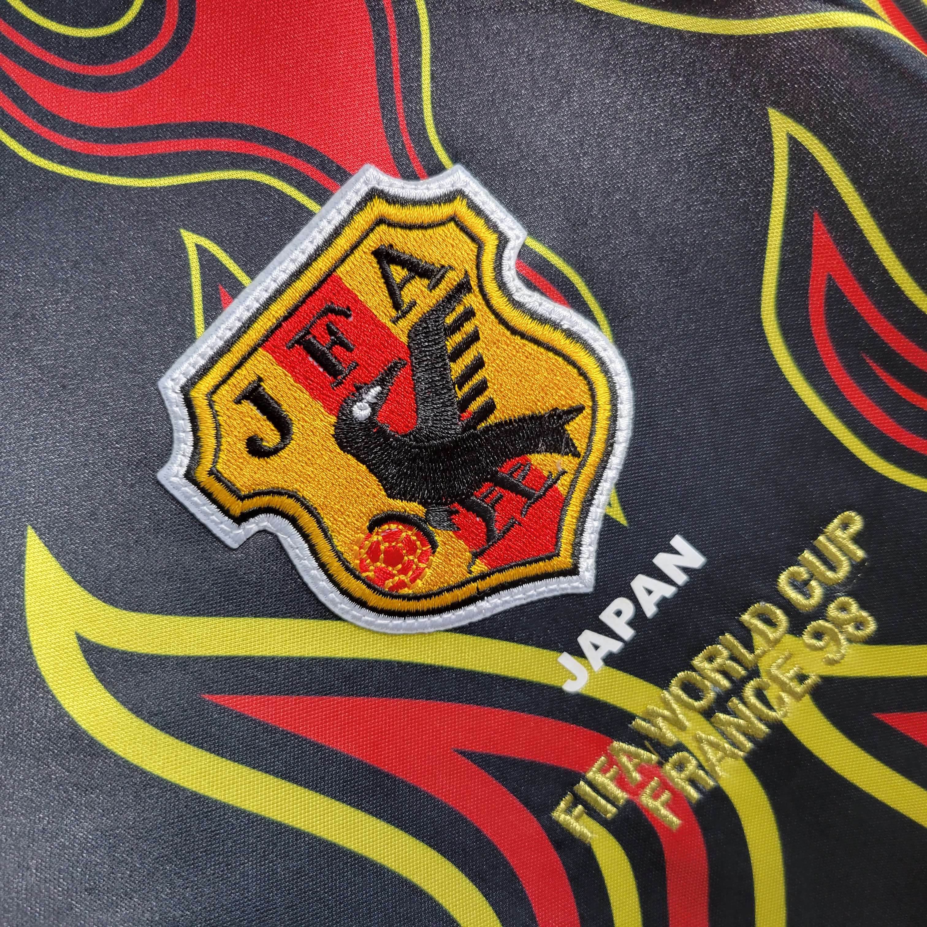 ManixJersey.com | Retro Japan 1998 Red Flame Goalkeeper Jersey -Customize Name, Number and Patch | Worldwide Shipping