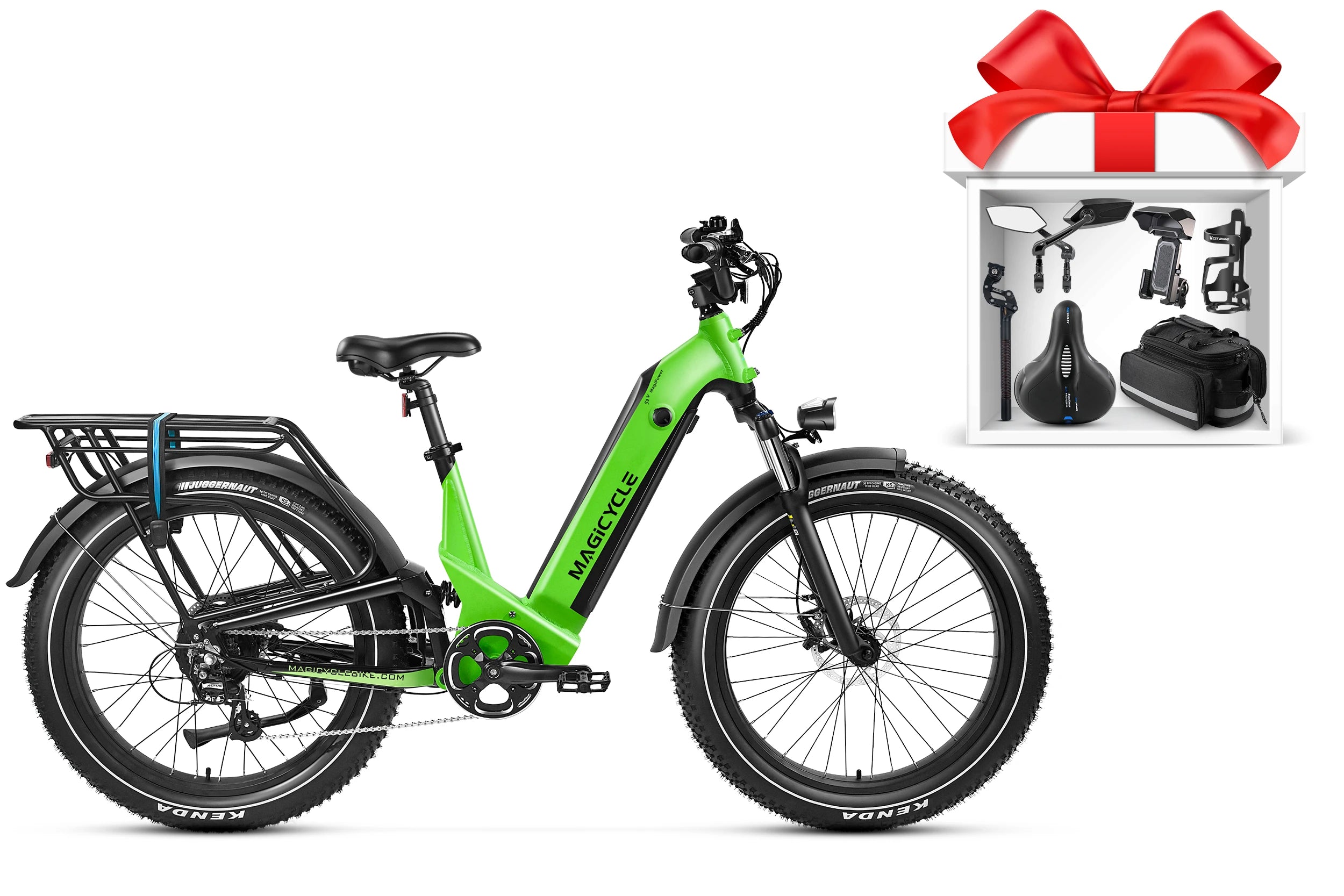 Magicycle Deer Step-Thru Full Suspension Ebike SUV、mySite、bearsvspackers