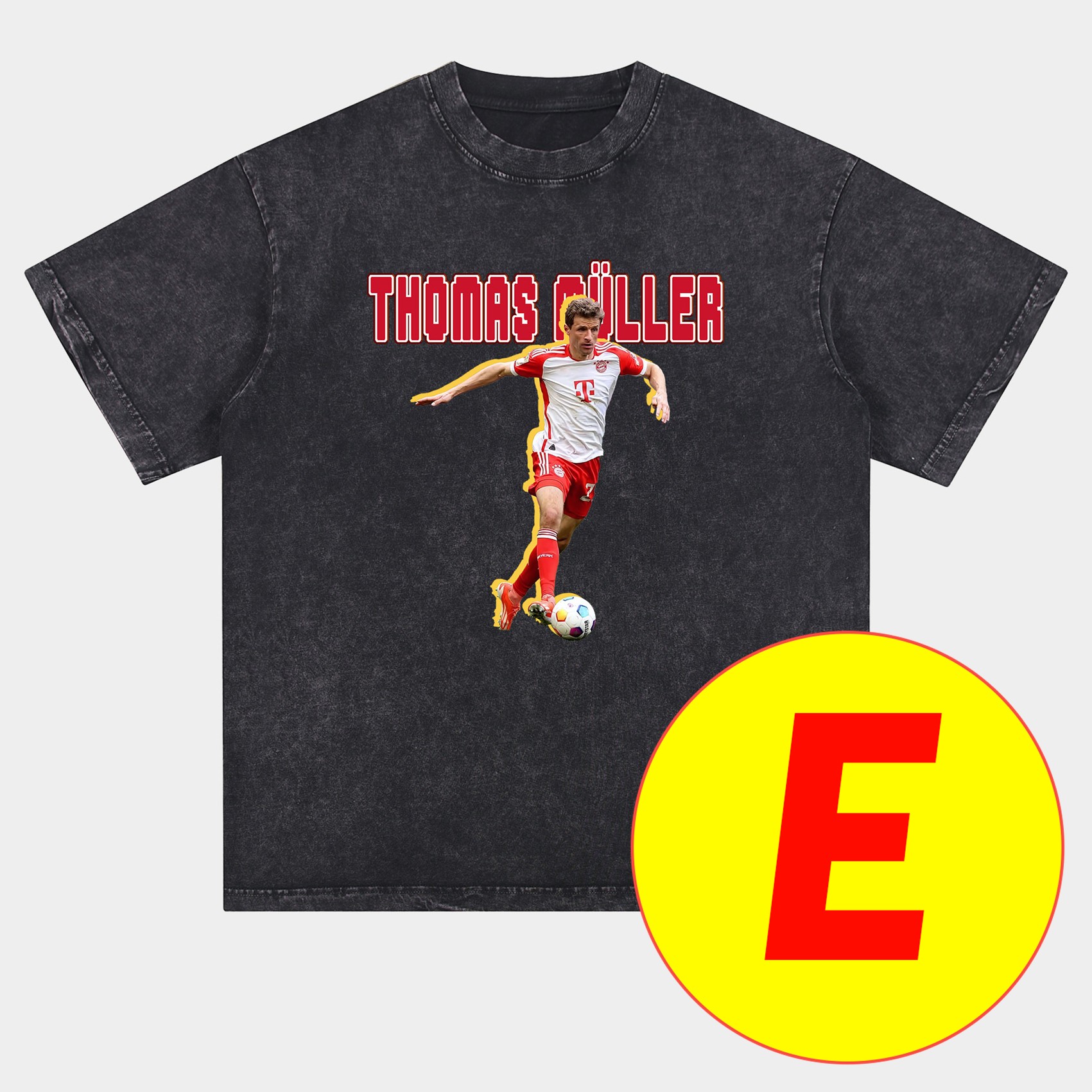 ManixJersey.com | Bayern Munich Müller‘s Personal Highlights Oversized Washed T-Shirt -Customize Name, Number and Patch | Worldwide Shipping