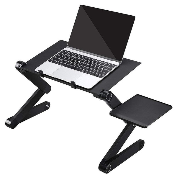 Adjustable Foldable Laptop Stand with Mouse Stand - Portable Lightweight Laptop Tablet Table Desk