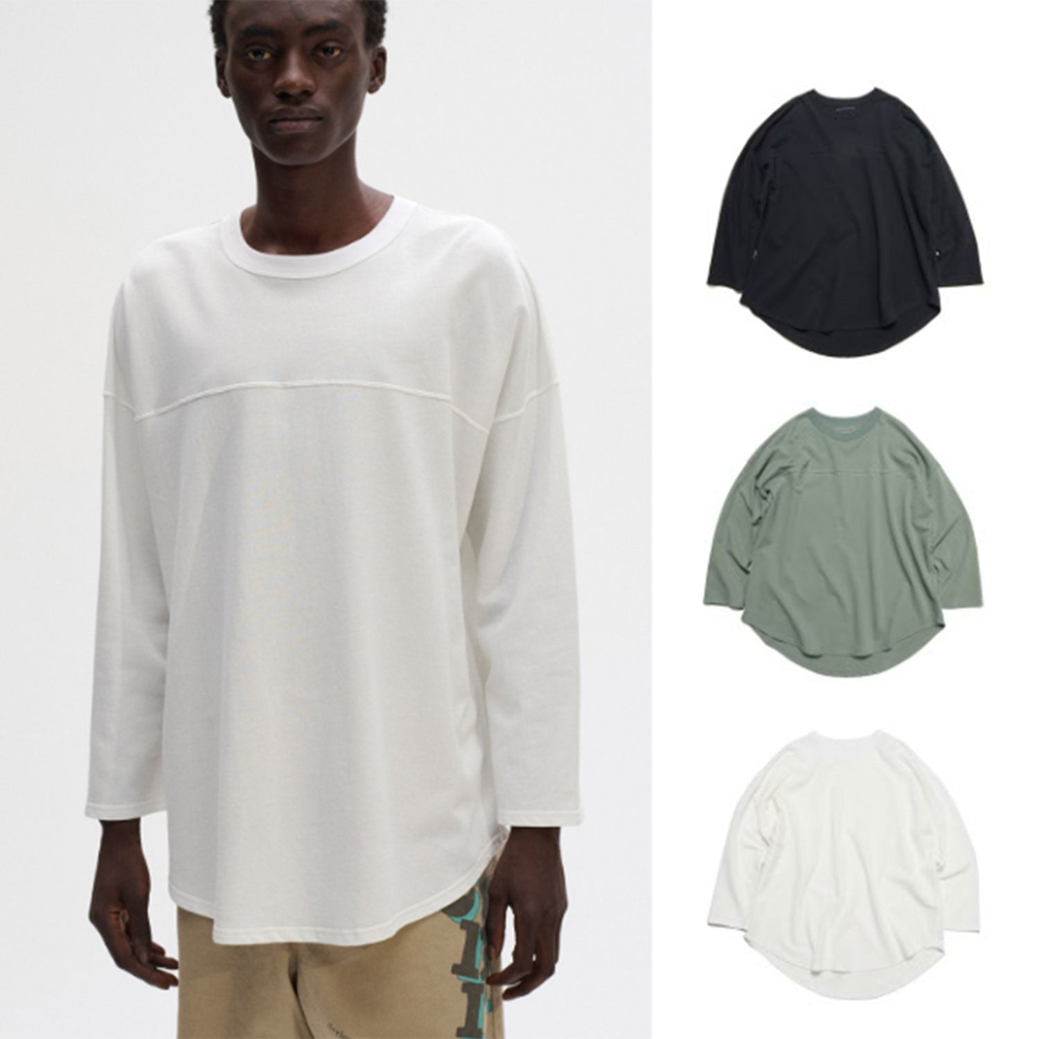 SOPHNET. 25S/S WIDE FOOTBALL TEE  SOPH-250054 