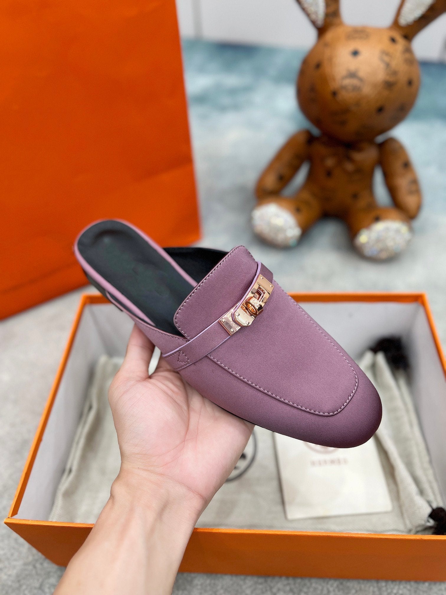 0Z Mule Purple Silk Thick Cloth/Sheepskin、mysite、Cacoeks