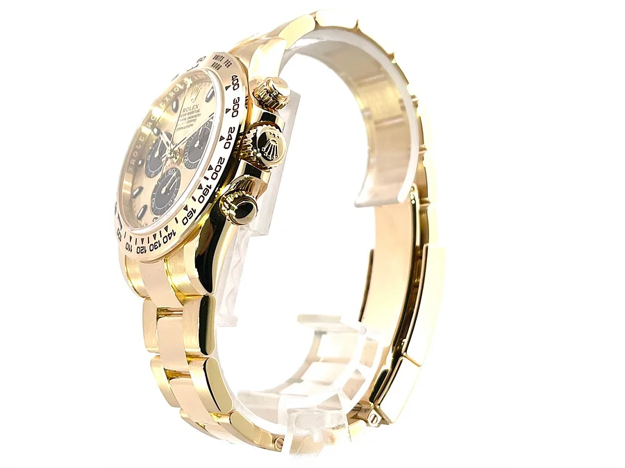 Rolex Cosmograph Daytona 18 kt Gelbgold Ref. 116508 Champagner Zifferblatt mit schwarzen Totalisatoren | Uhren2000