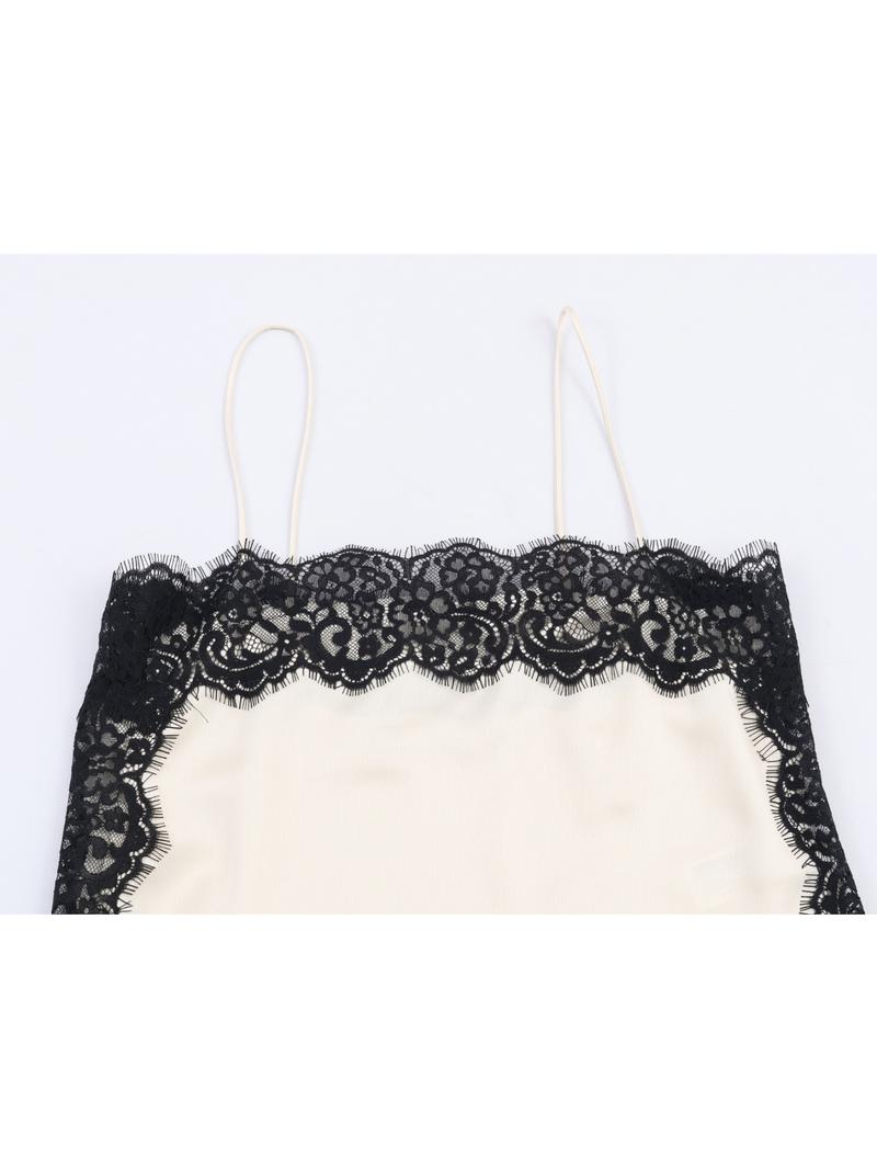 New Fashionable Elegant Sexy Lady Satin Lace Blouse
